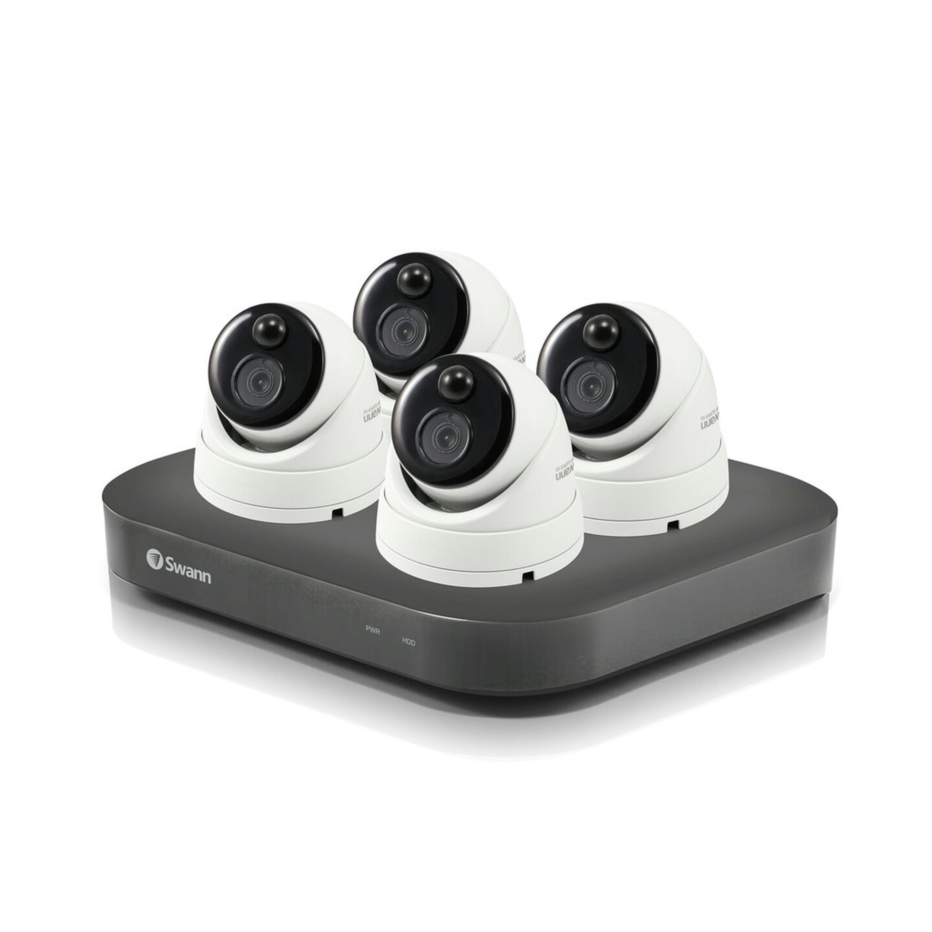Swann 8CH 4K DVR Kit with 4 x 4K PIR Dome Cameras