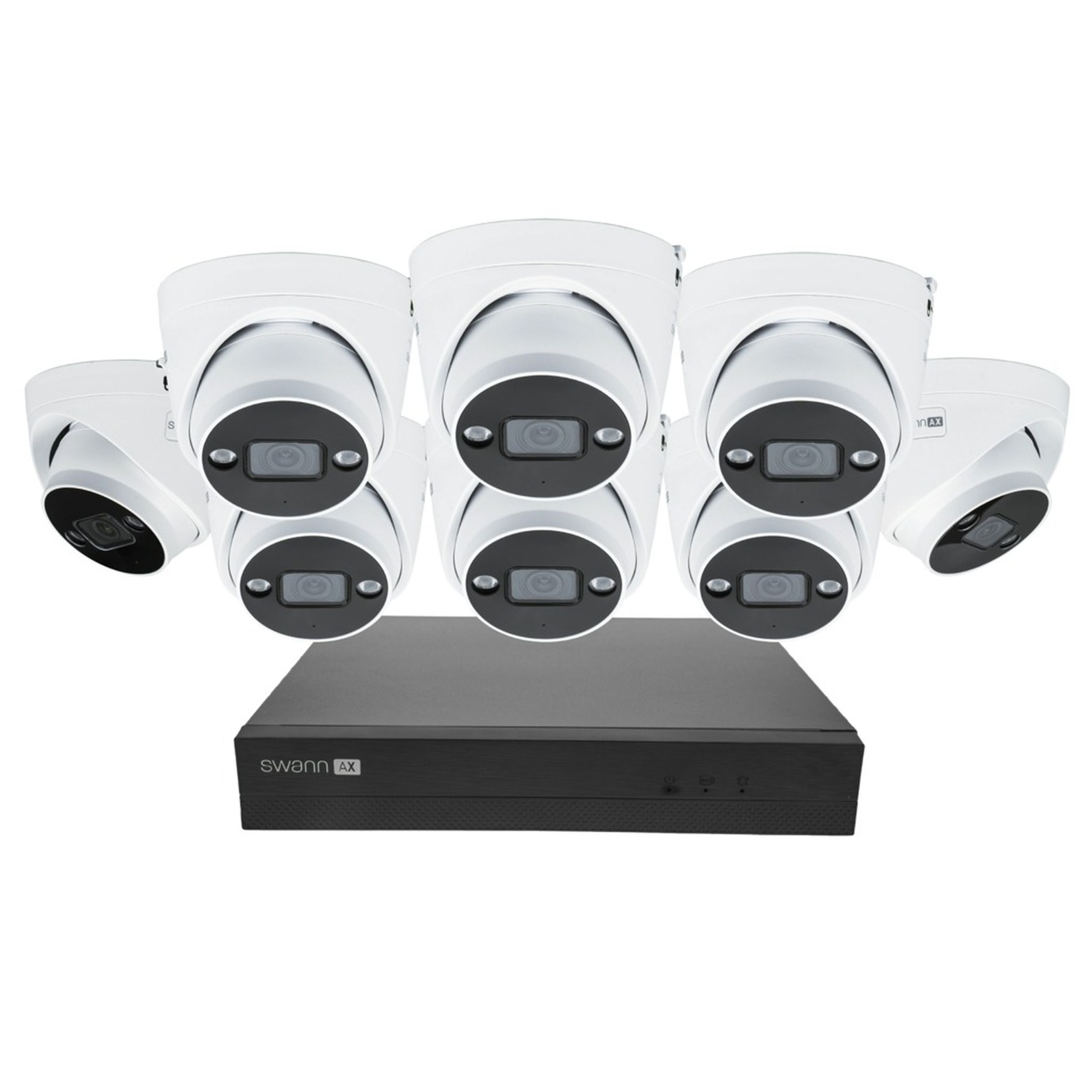 Swann 8Ch 4K NVR Kit 24/7 Recording with 8 x 4K Dome Spot Cameras IP66 SWNVK-8ADVANX8D-AU