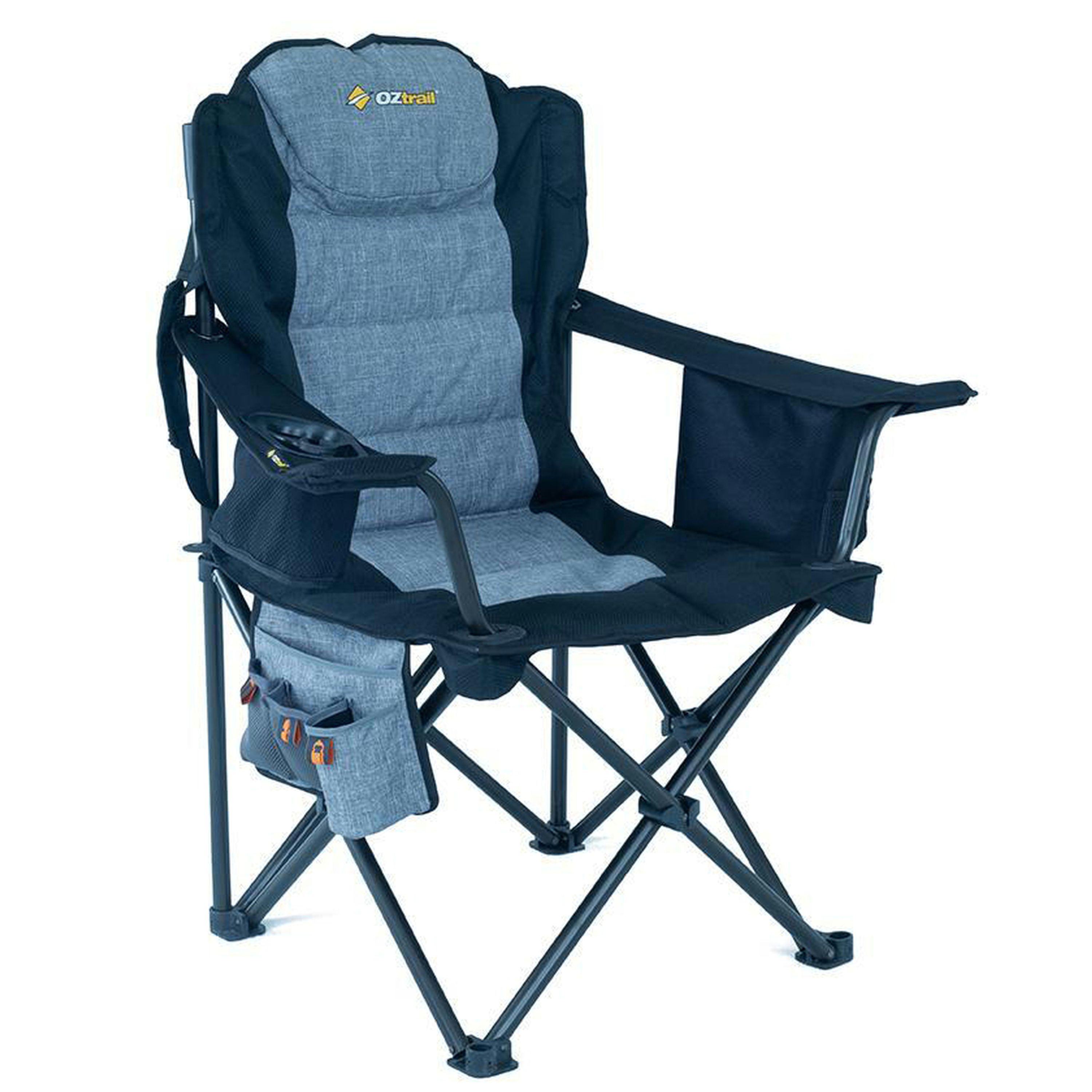 OZtrail Big Boy Arm Chair  Black 220kg rated