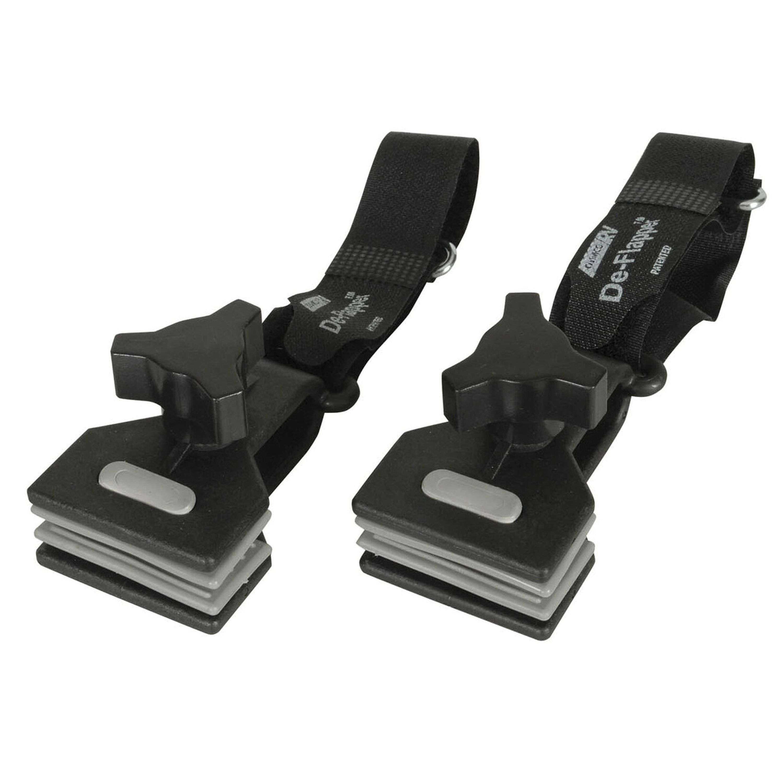 Caravan De-Flapper Kit Pair - Clamp Width: 50mm Strap Length: 130mm