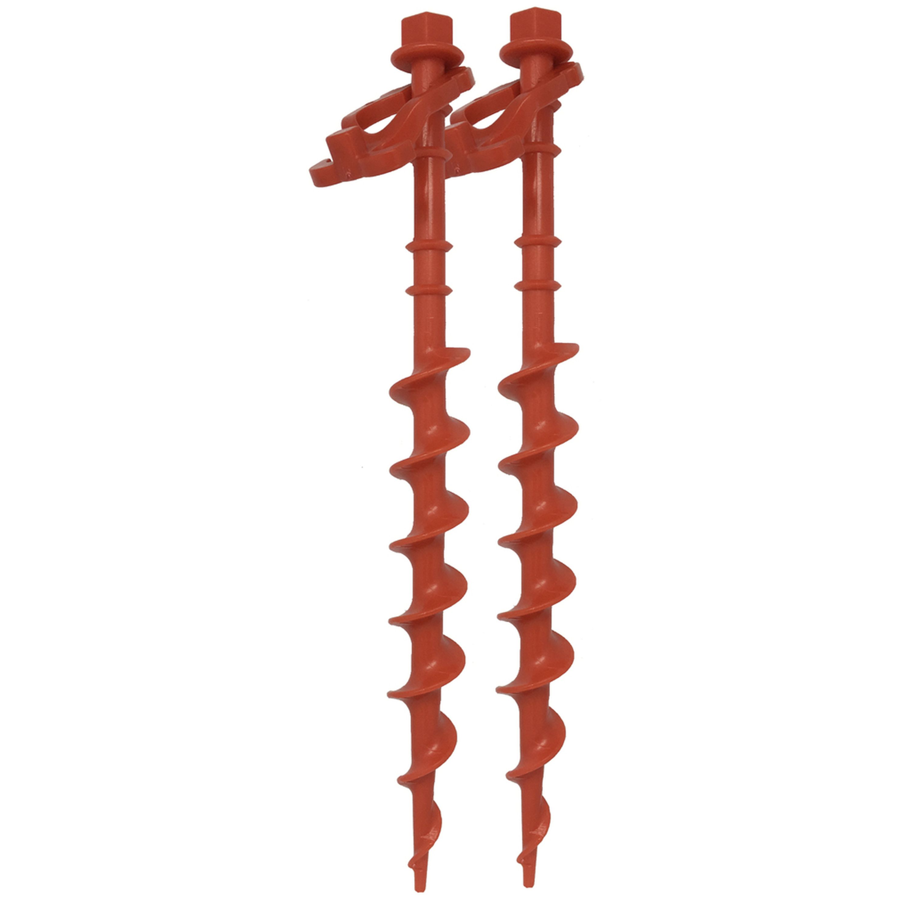 Rovin 30cm Spiral Tent Pegs Packet of 6