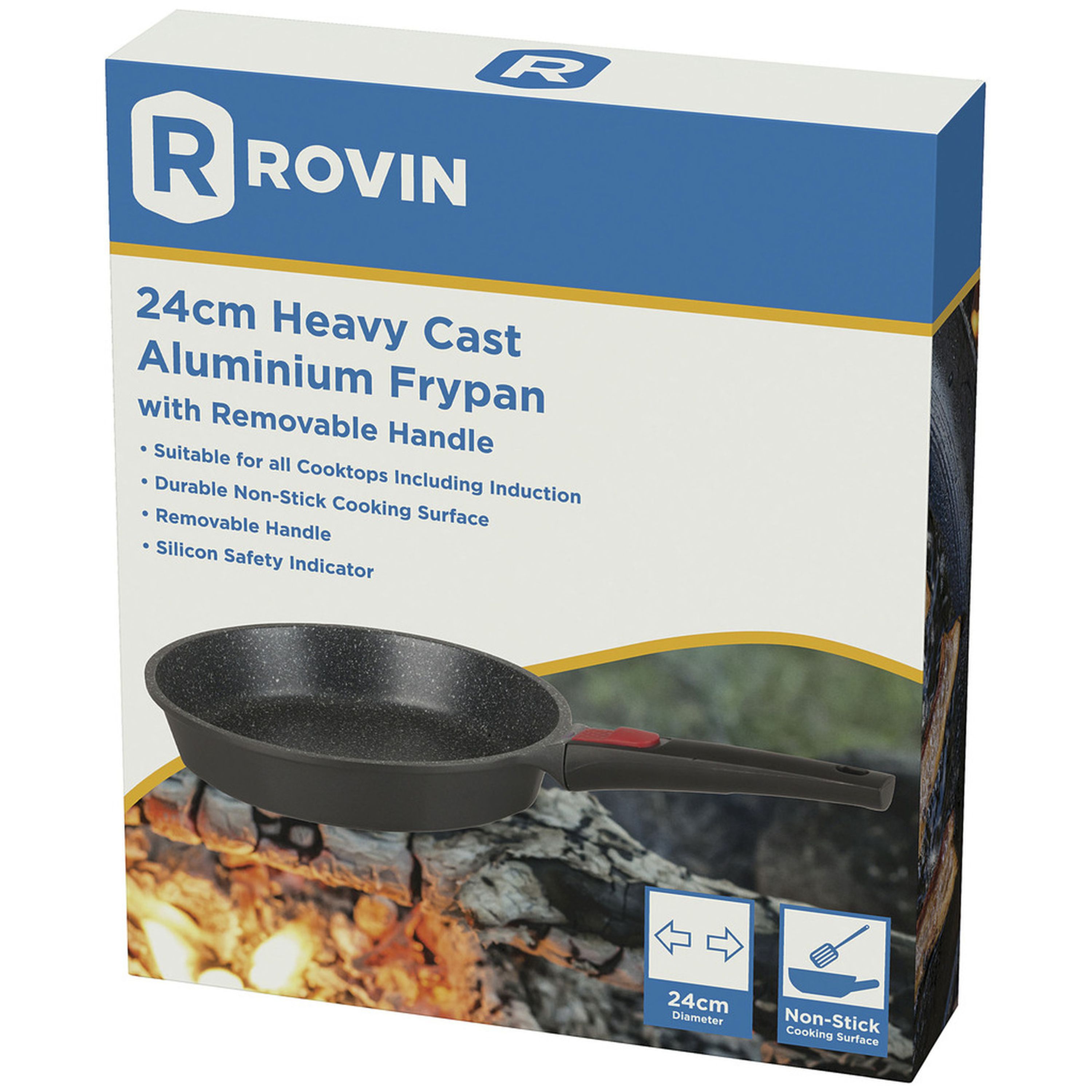 Induction Fry Pan 24cm with Removeable Handle