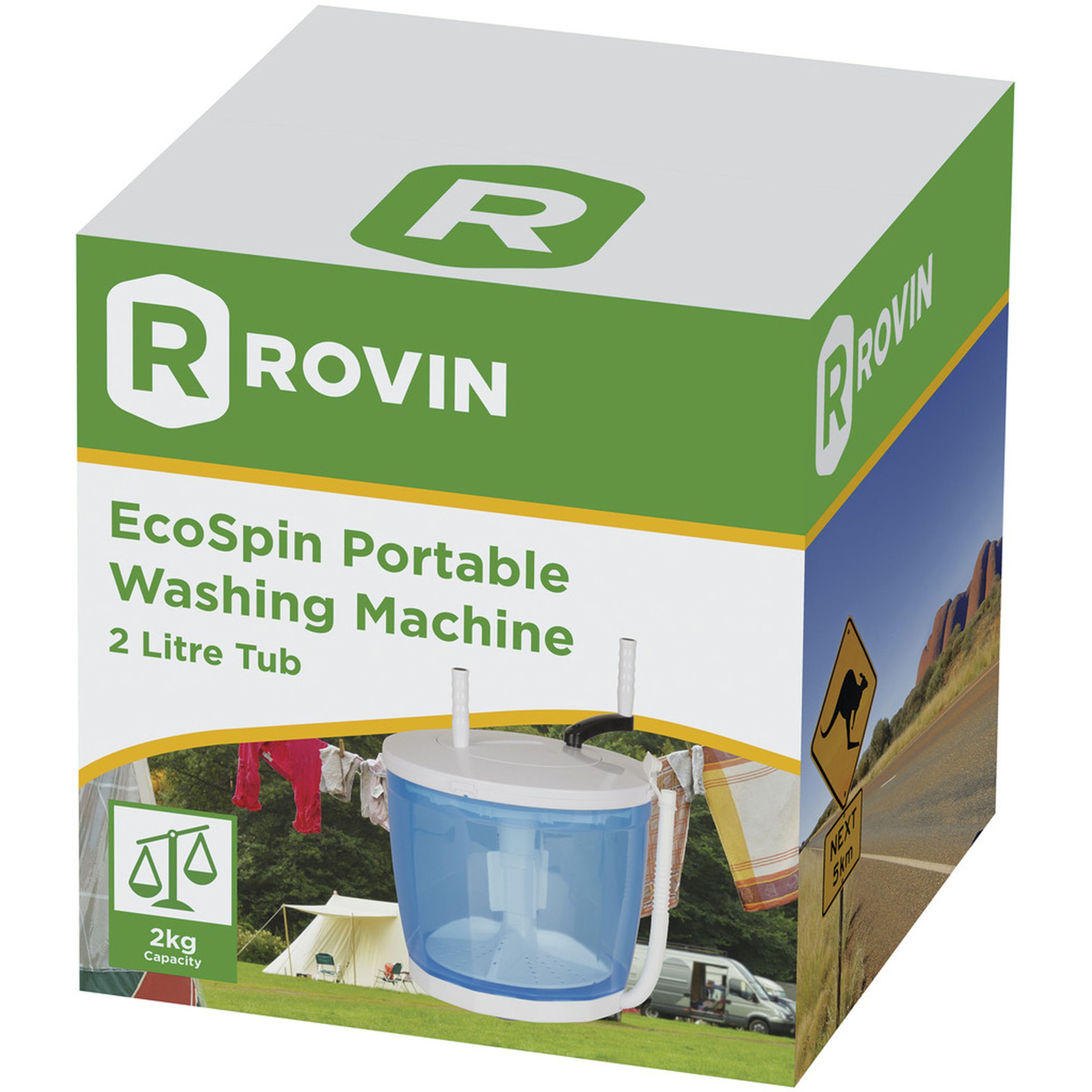 Rovin Portable EcoSpin 2 Litre Washing Machine