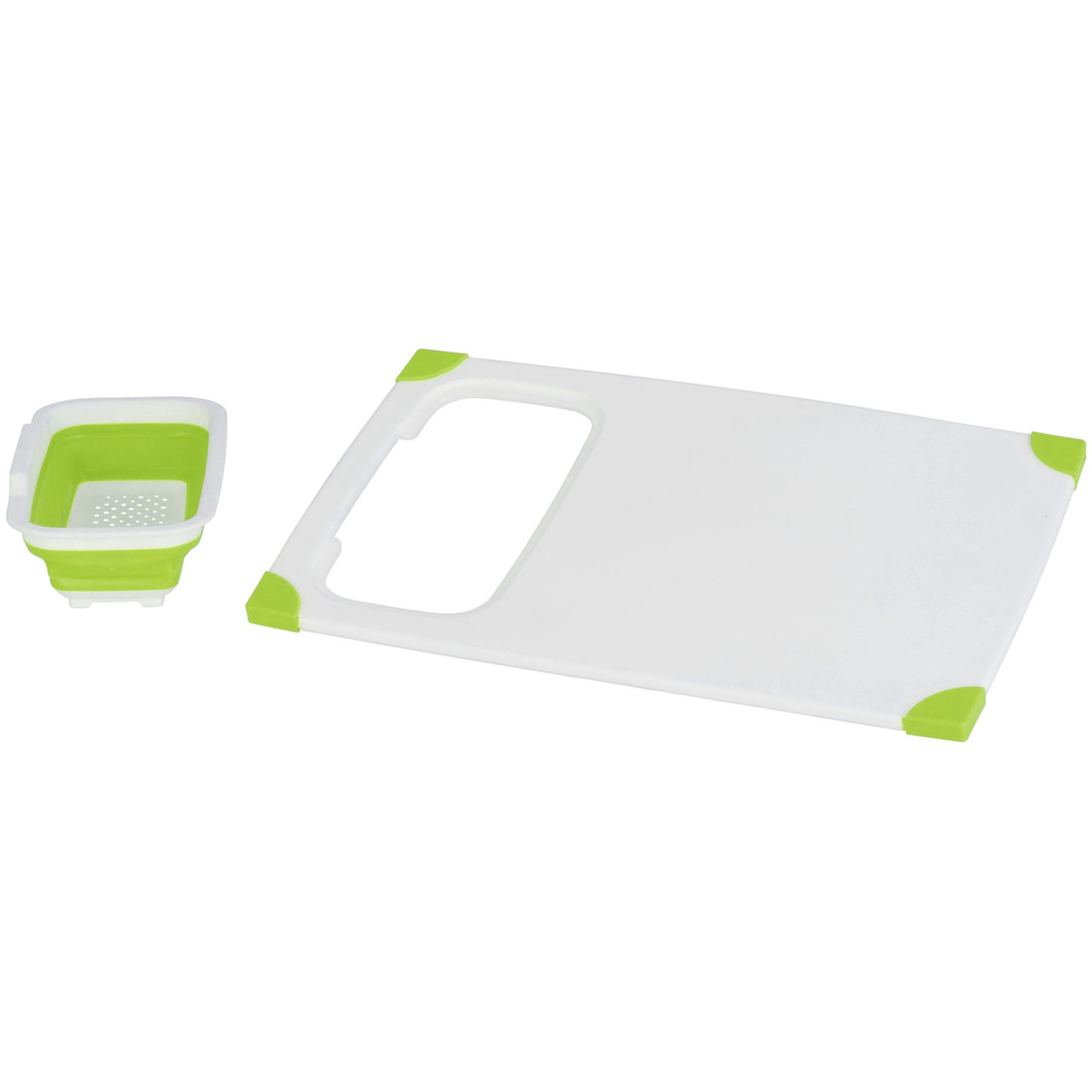 Cutting Board with Pop Up Colander