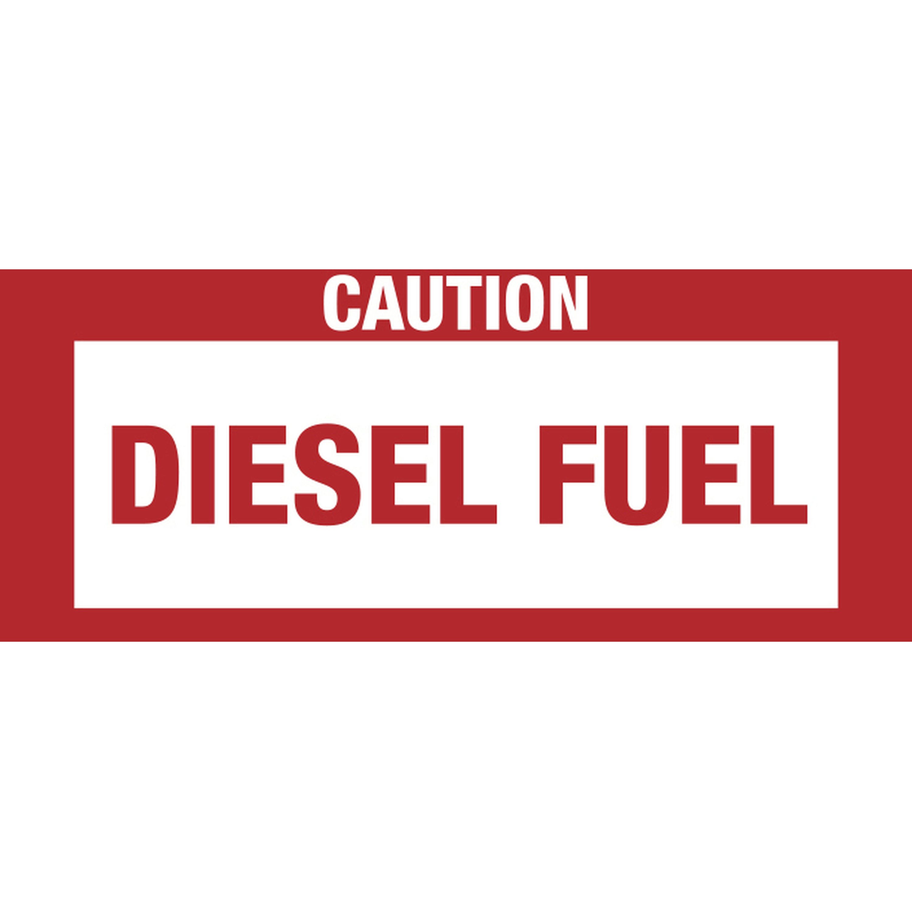 UV rated Diesel Fuel Sticker