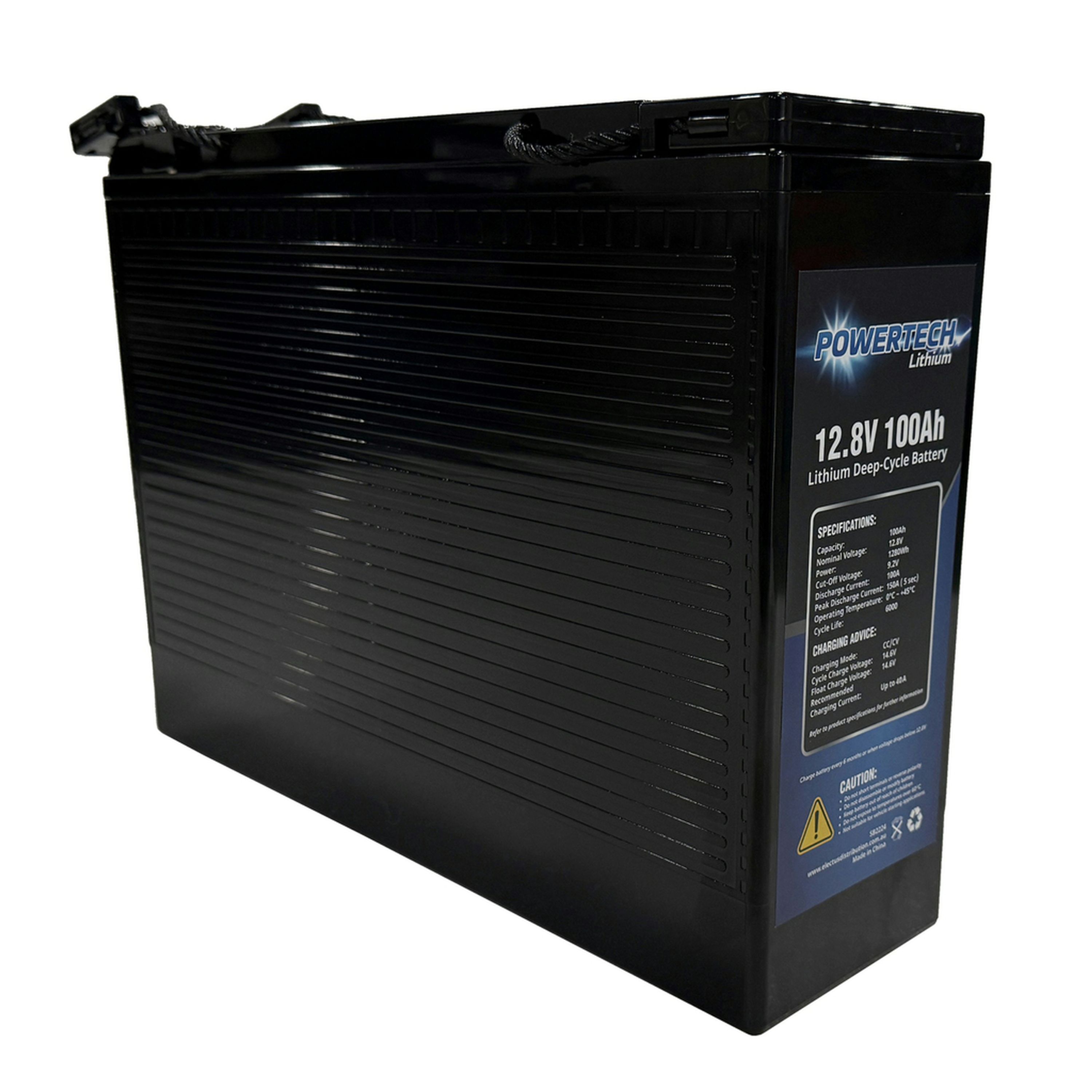 12V 100Ah Slimline Lithium Deep Cycle Battery - 6000 Cycles