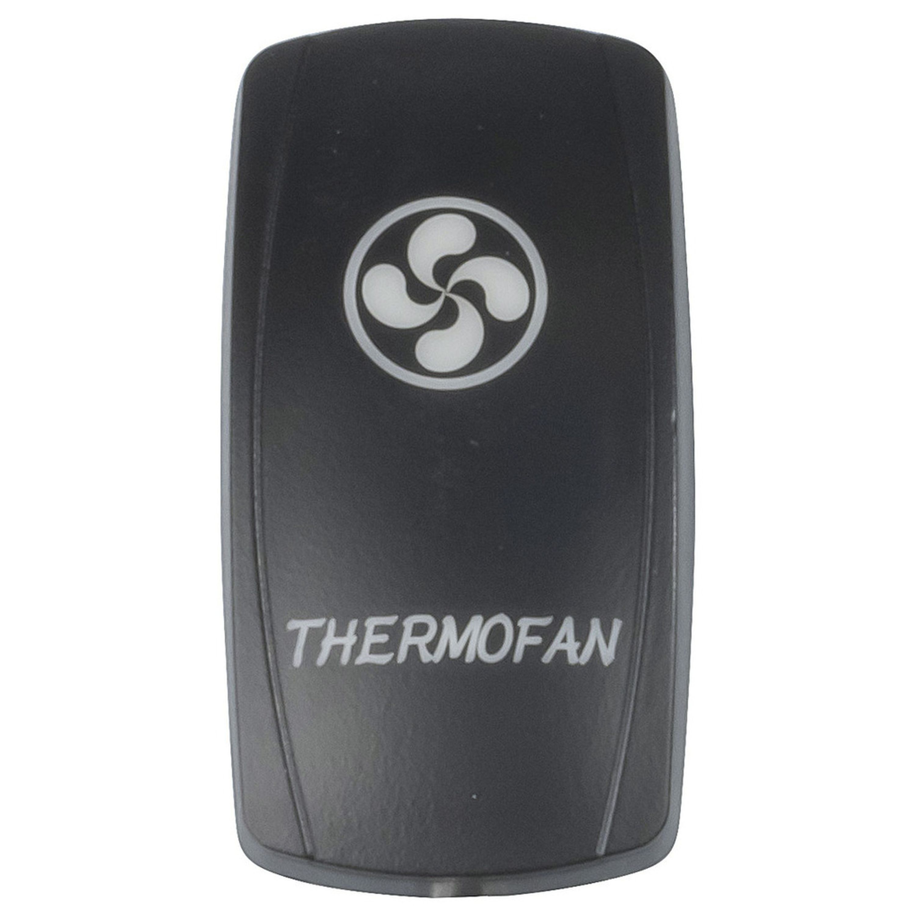 Laser Etched Thermofan Cover for Illuminated Rocker Switch