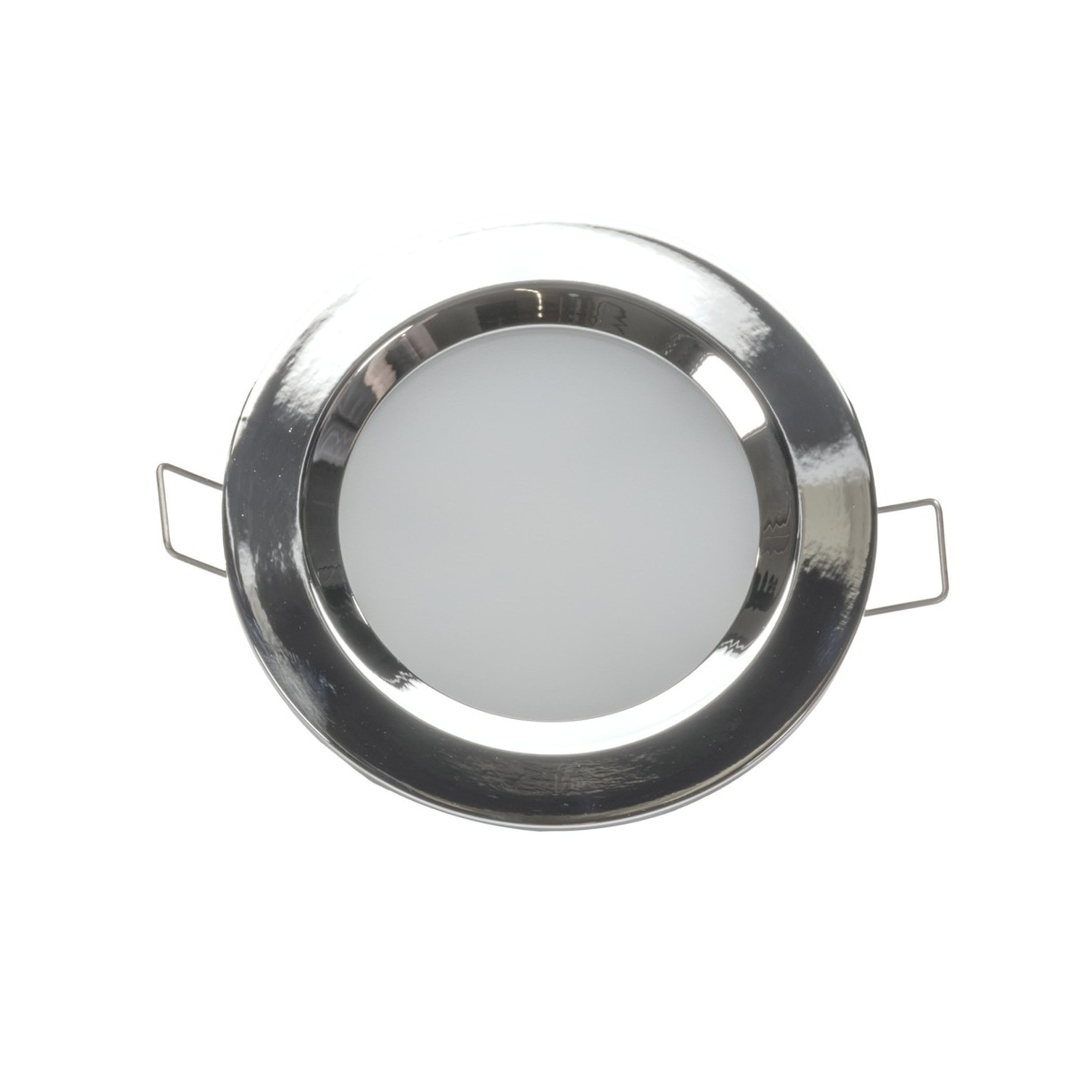 3W 11-16VDC Cool White LED Downlight with Push Button Diffuser Stainless Steel
