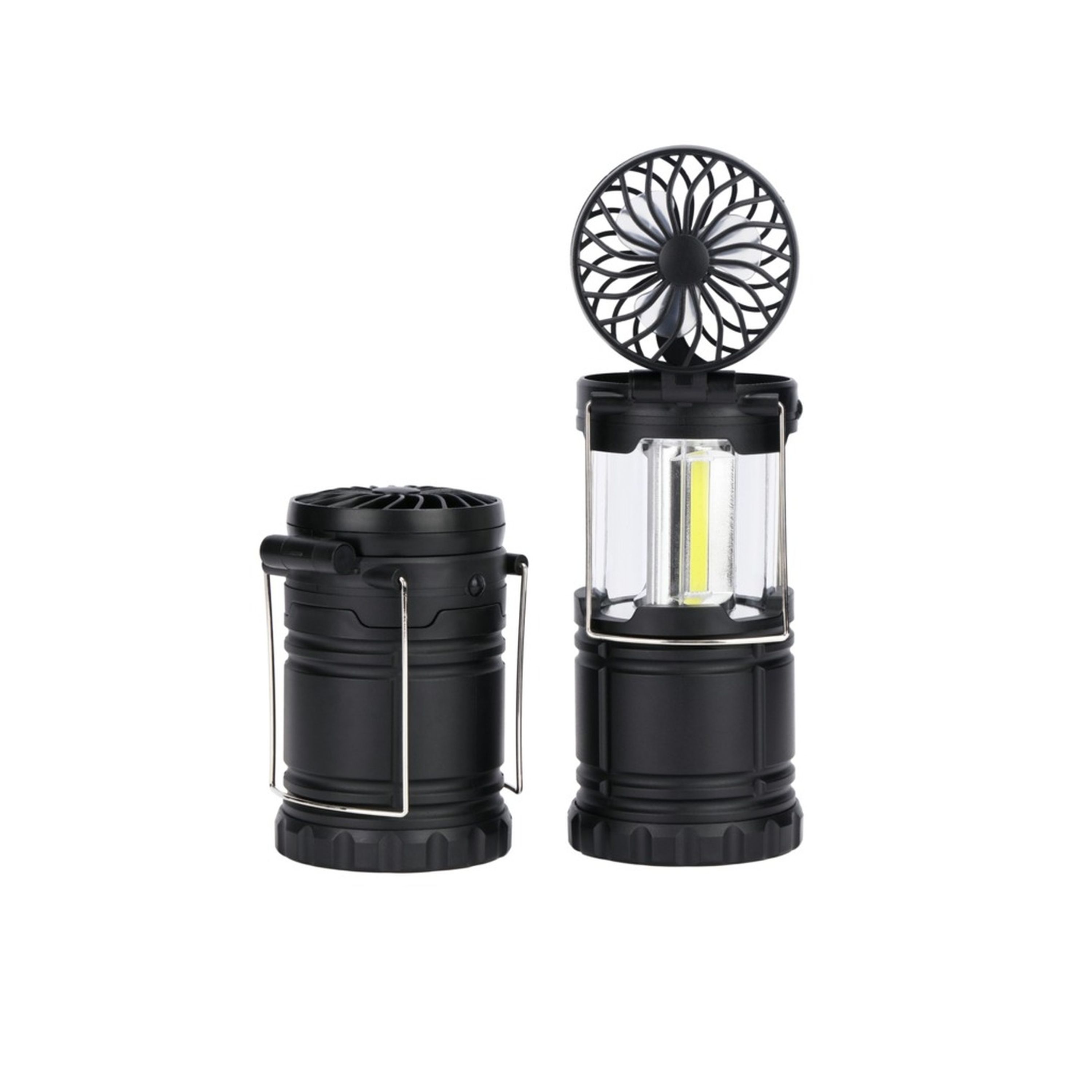 2-in-1 Collapsible LED Lantern with Fan