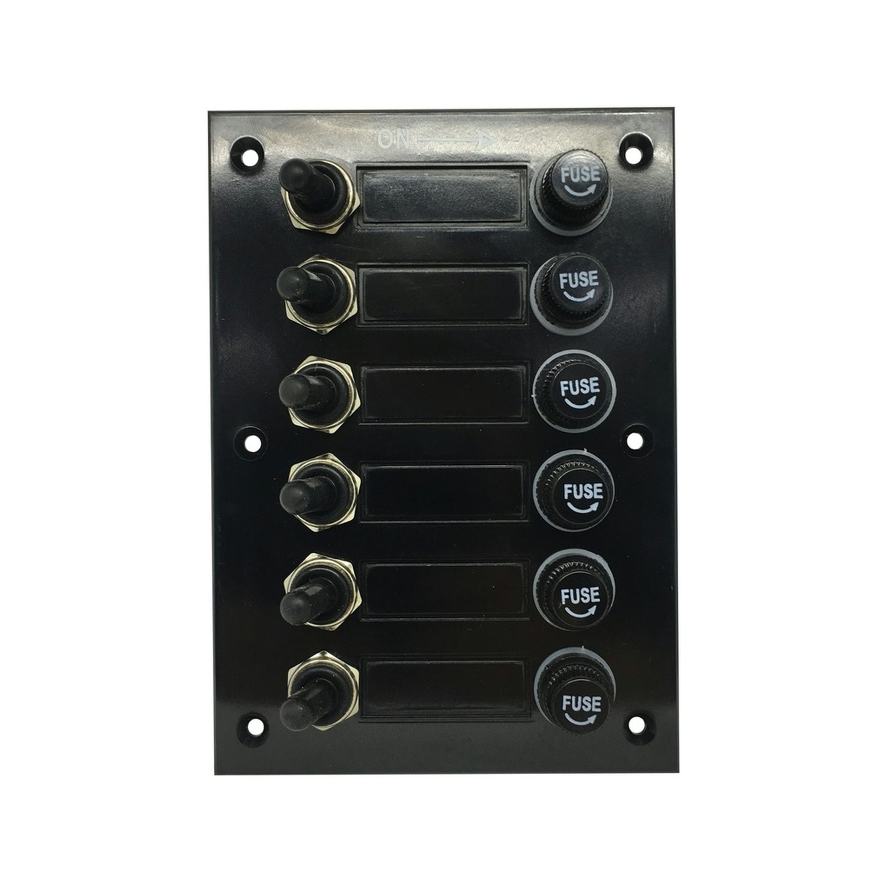 6-Way Switch Panel with Fuses and Ingress Protection