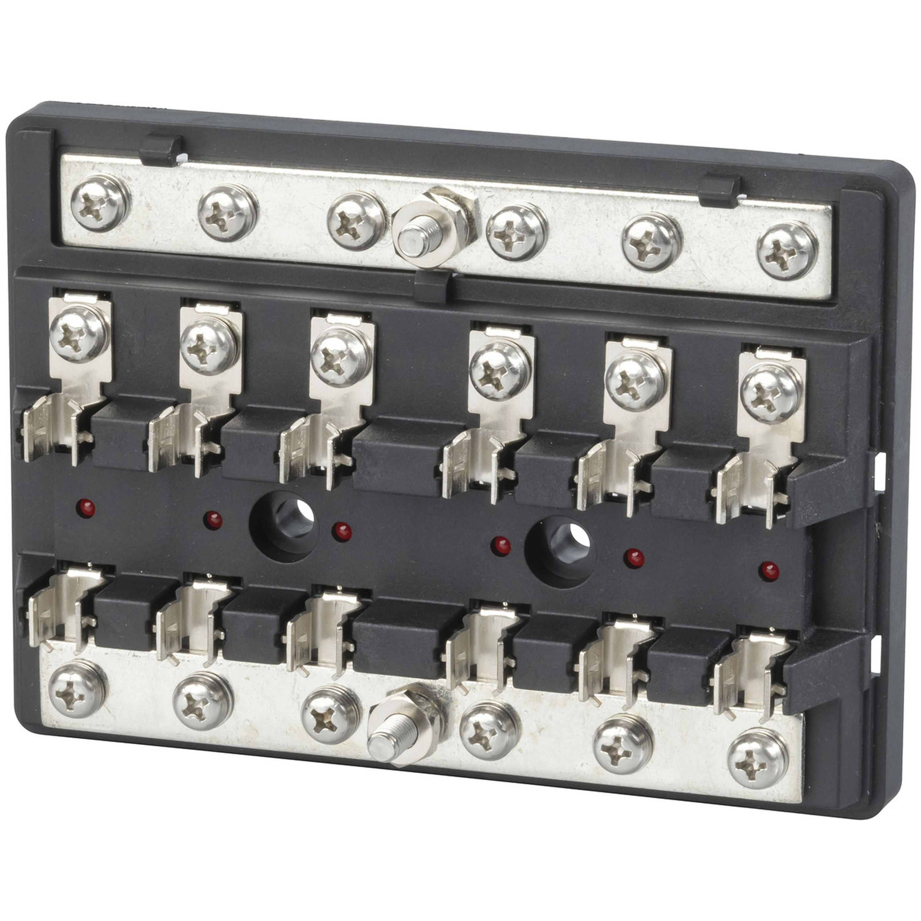6 Way 3AG Fuse Block with LED Indicators