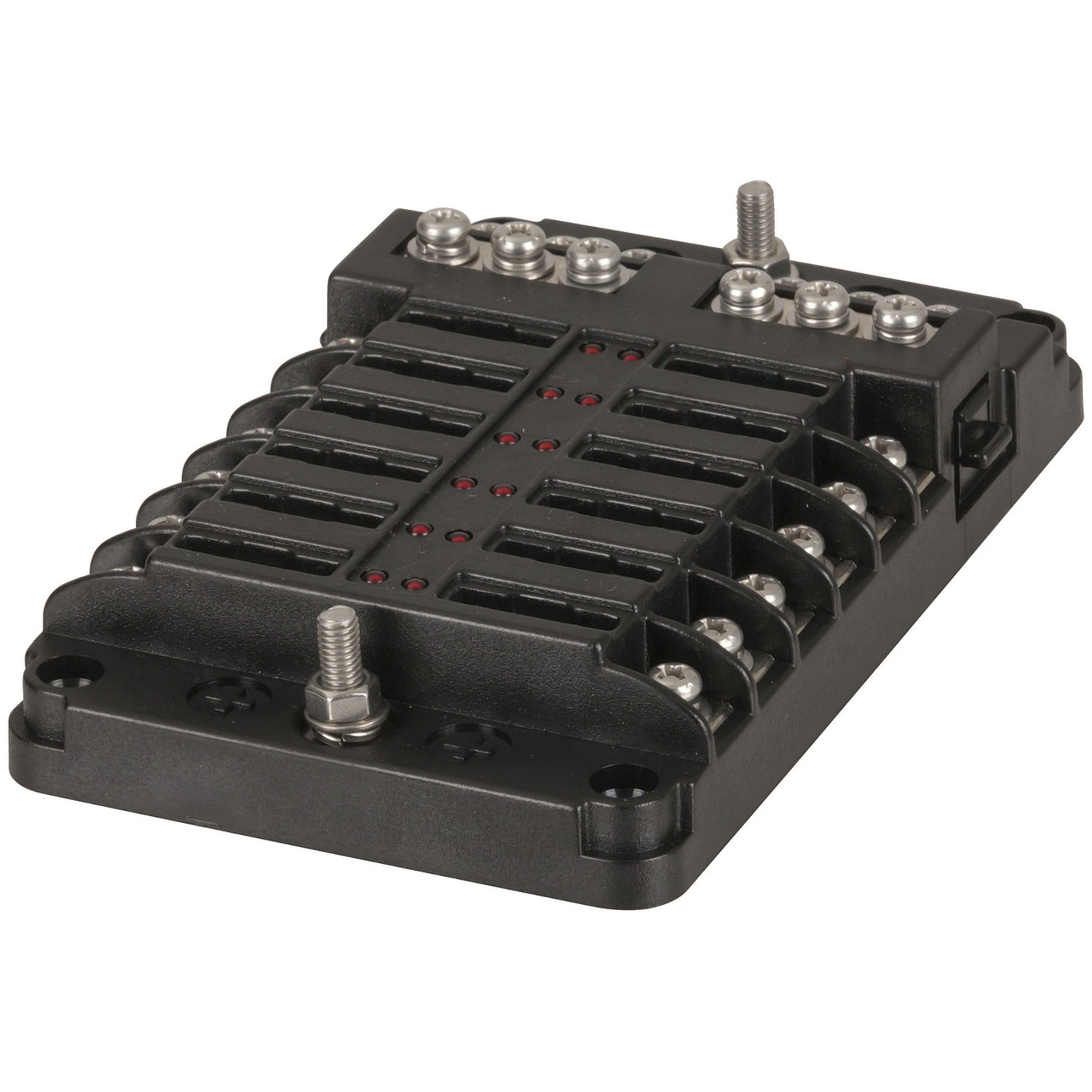 Powertech 12 Way Standard Blade Fuse Block with Bus Bar