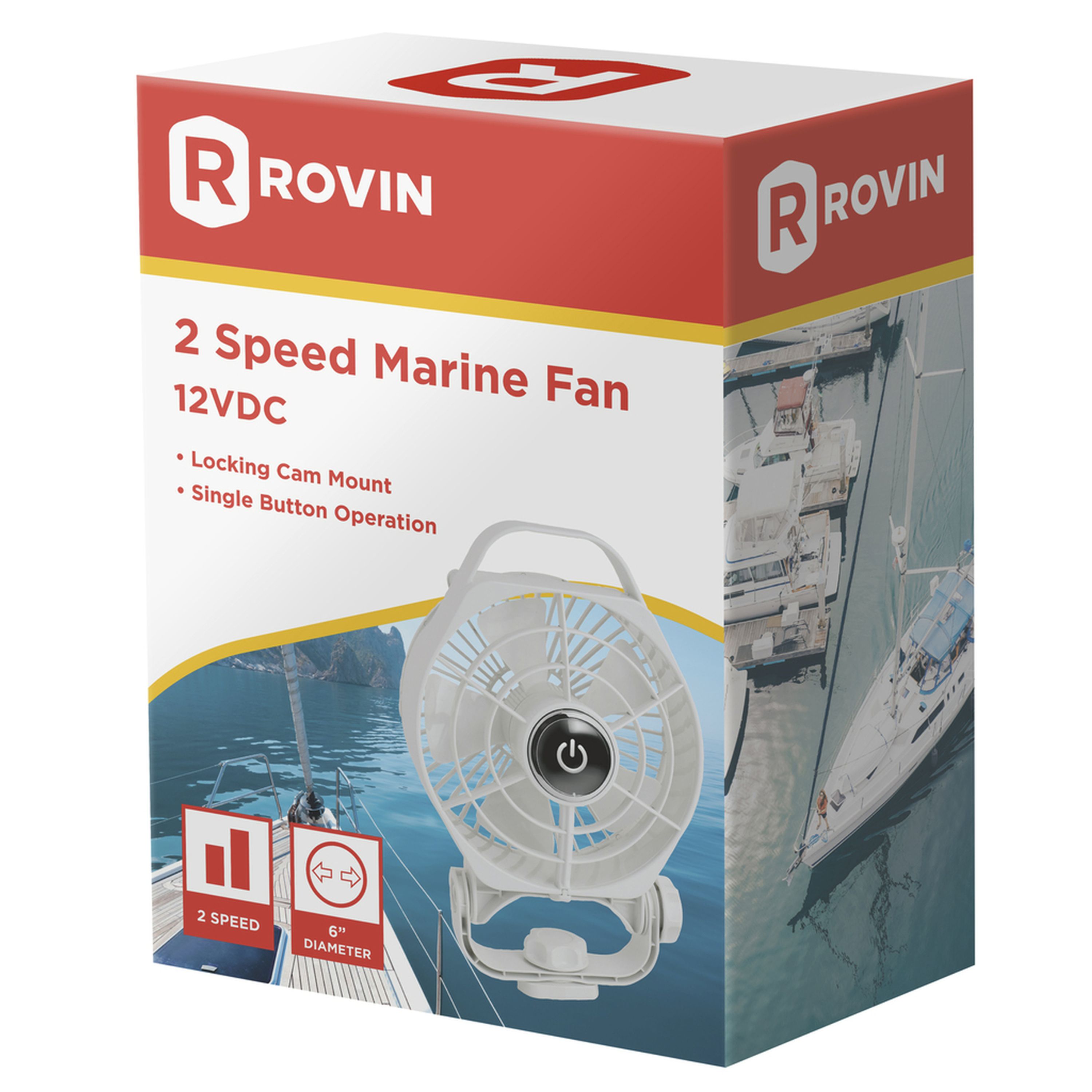 12VDC 2 Speed Marine Fan