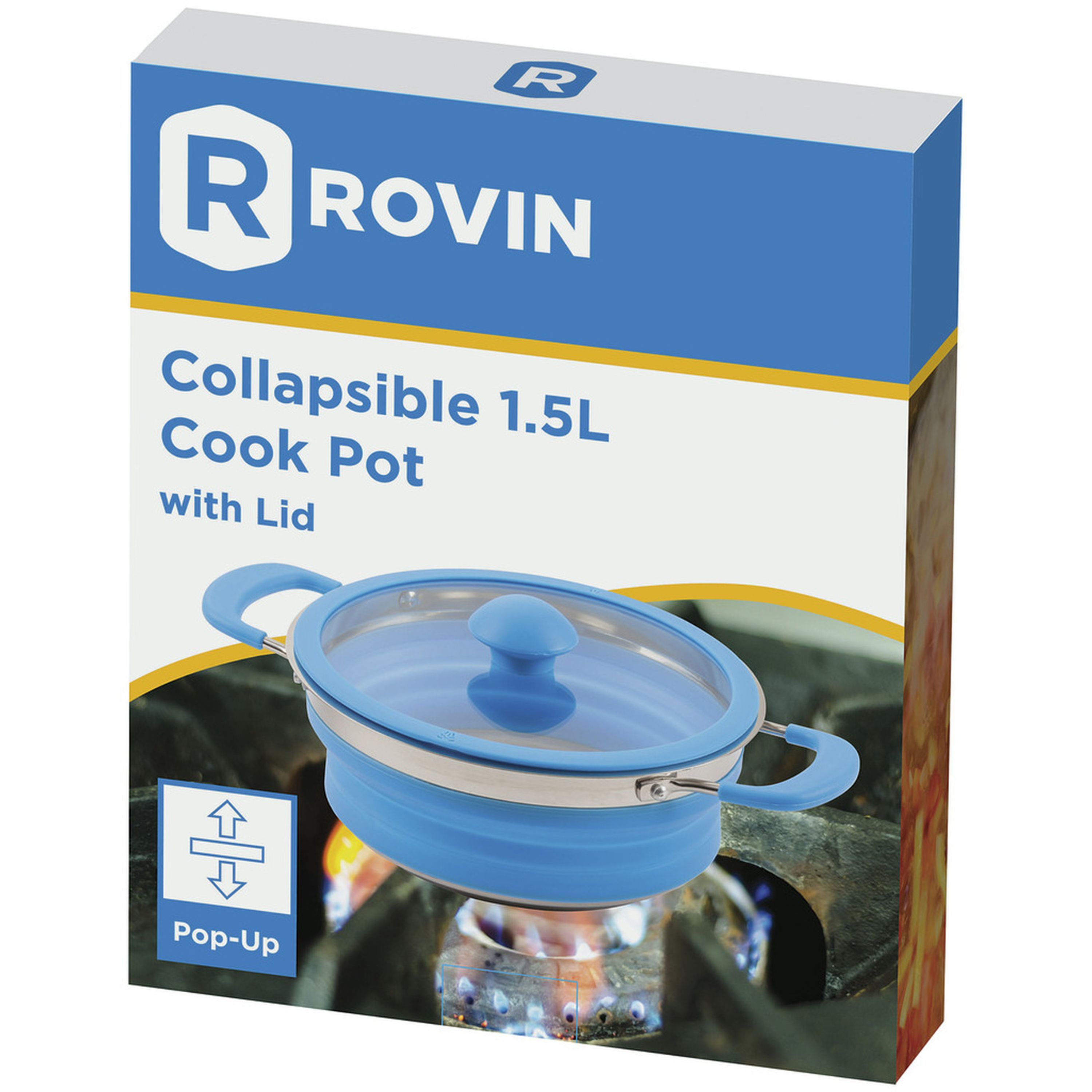 Collapsible 1.5L Cook Pot with Lid