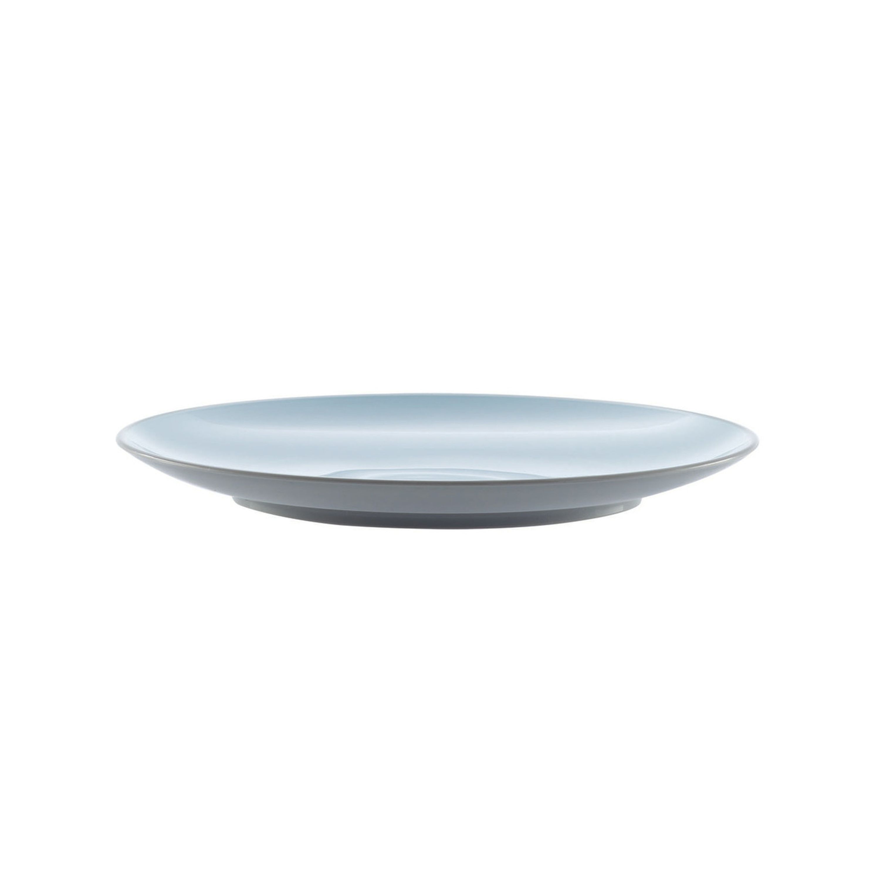 27cm Grey and Blue Plastic Plate