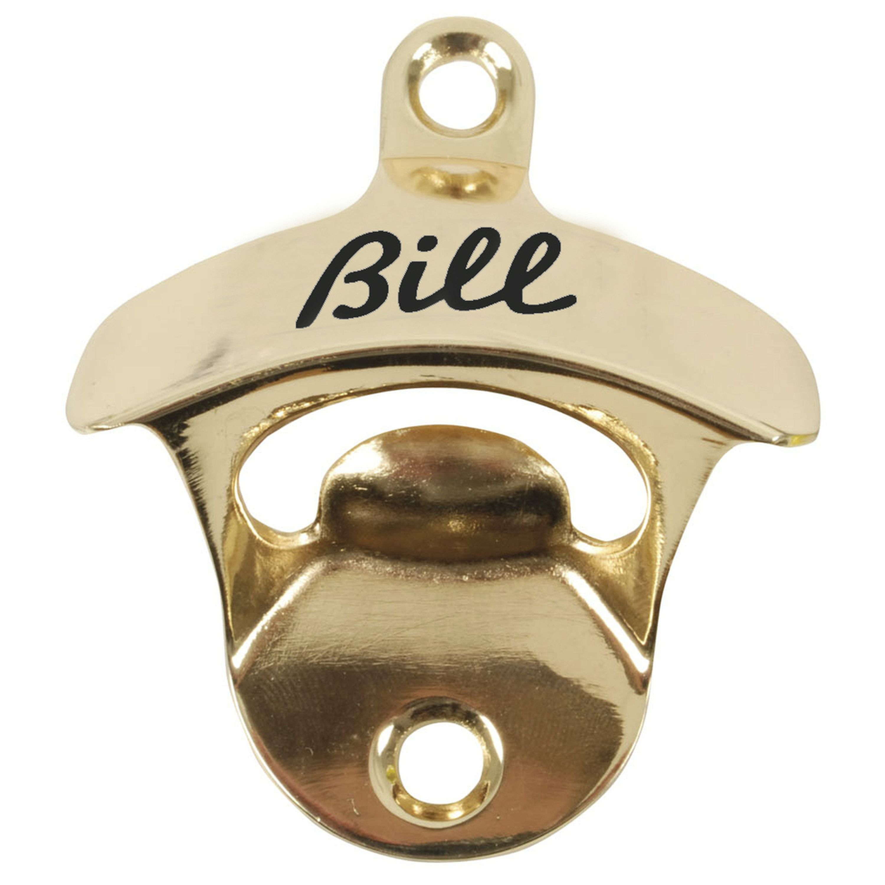 Bill Bottle Opener - Gold