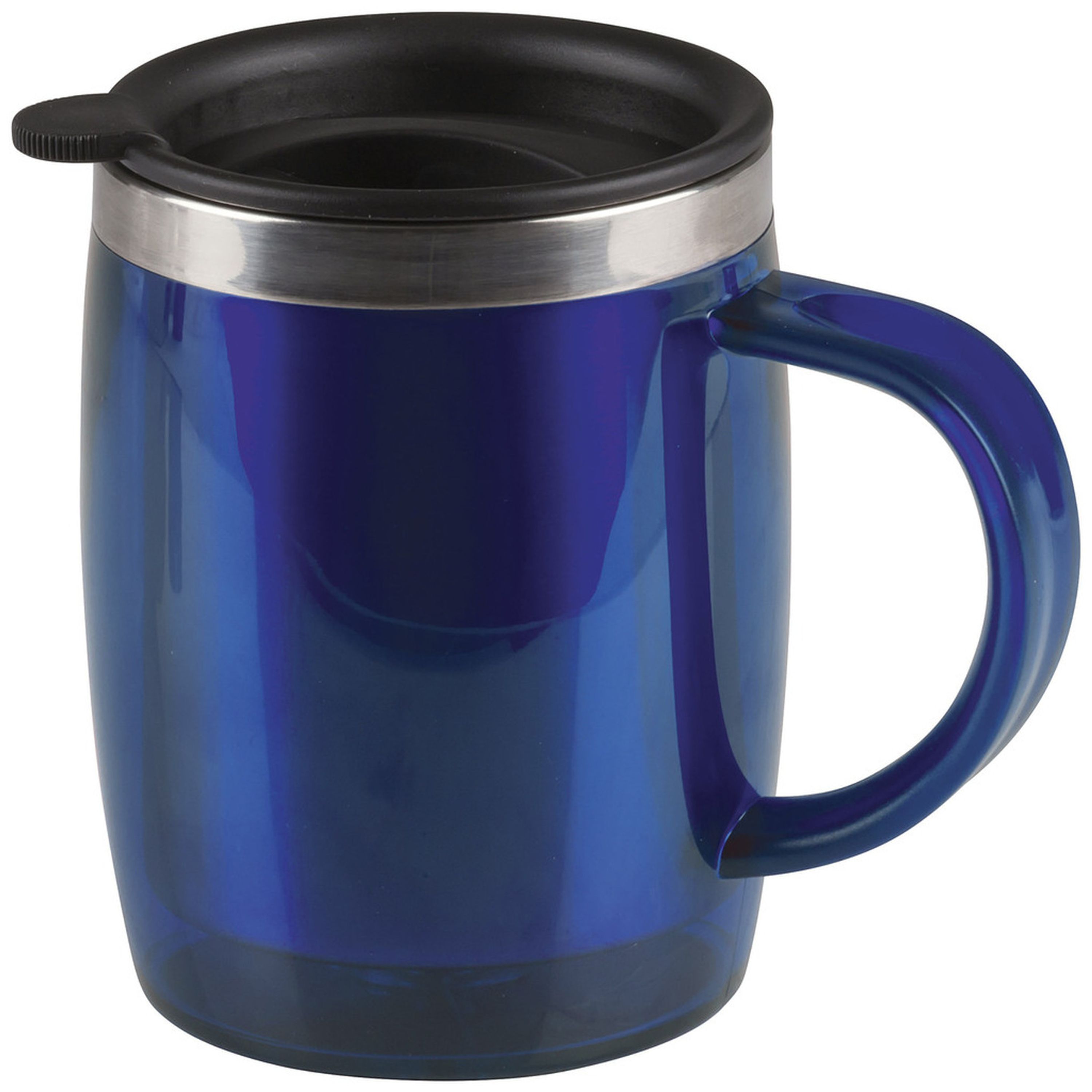 Rovin 450ml Blue Double Wall Travel Mug