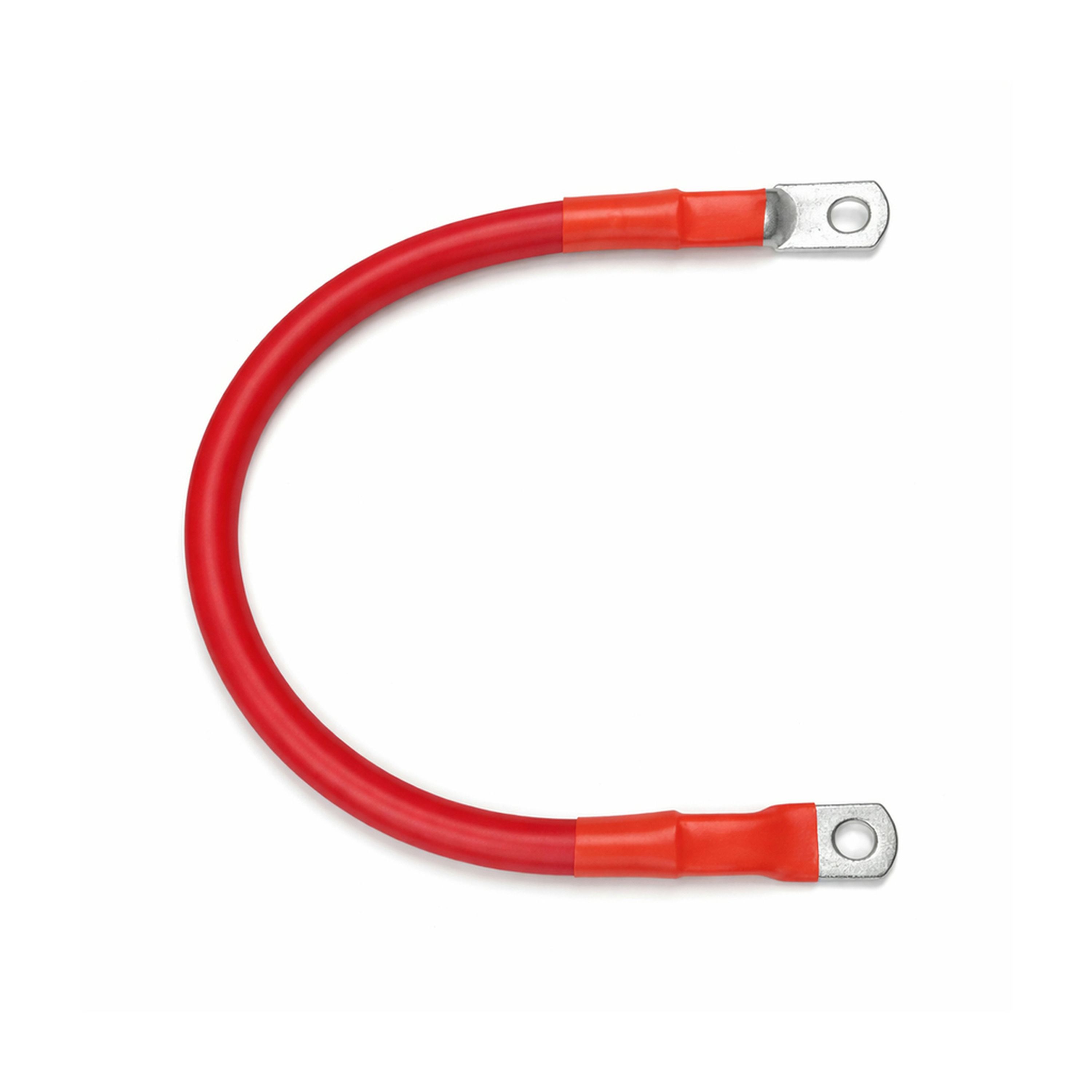 2 Gauge Tinned Battery Power Lead - Red - 250mm