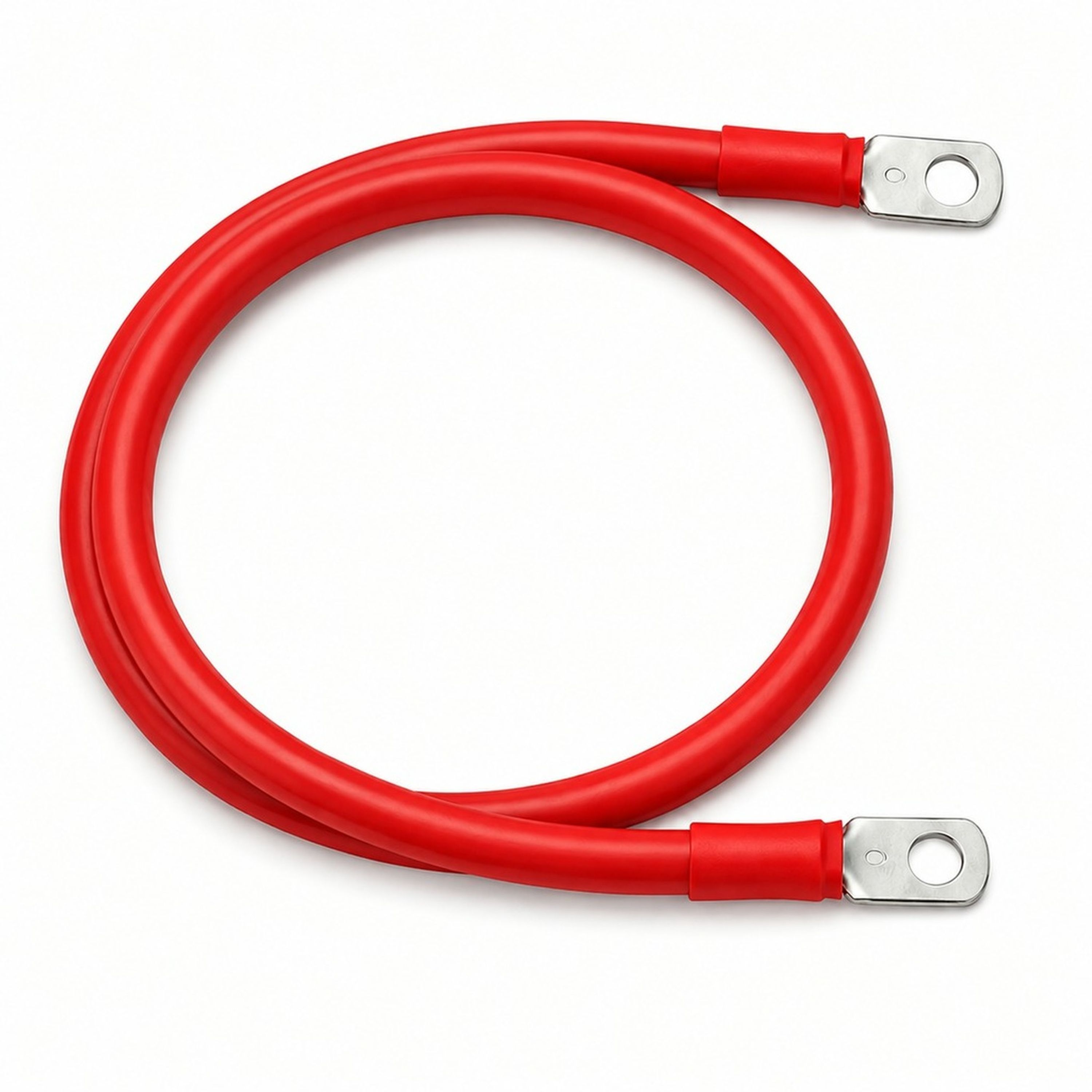 2 Gauge Tinned Battery Power Lead - Red - 1800mm