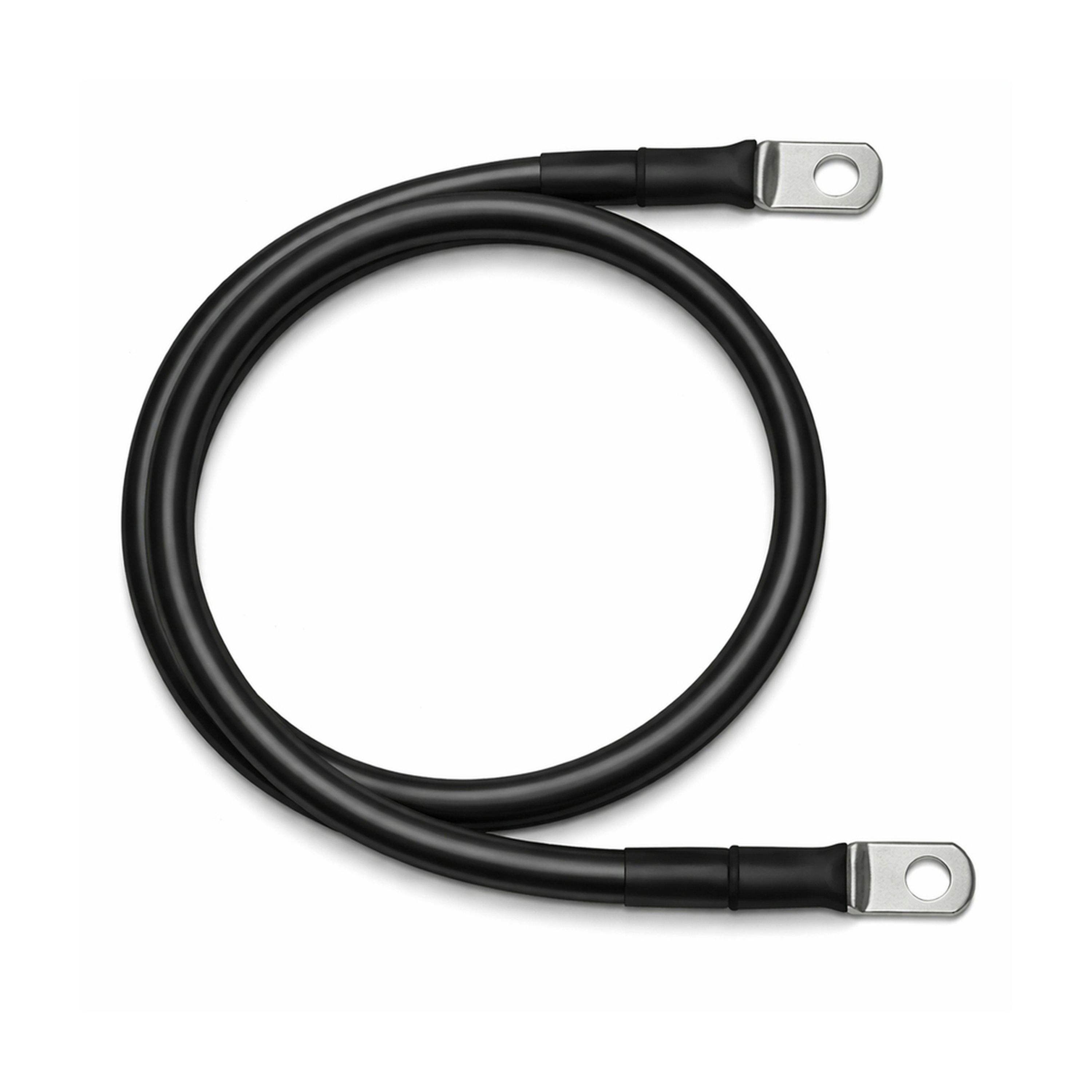 0 Gauge Tinned Battery Power Lead - Black - 1220mm
