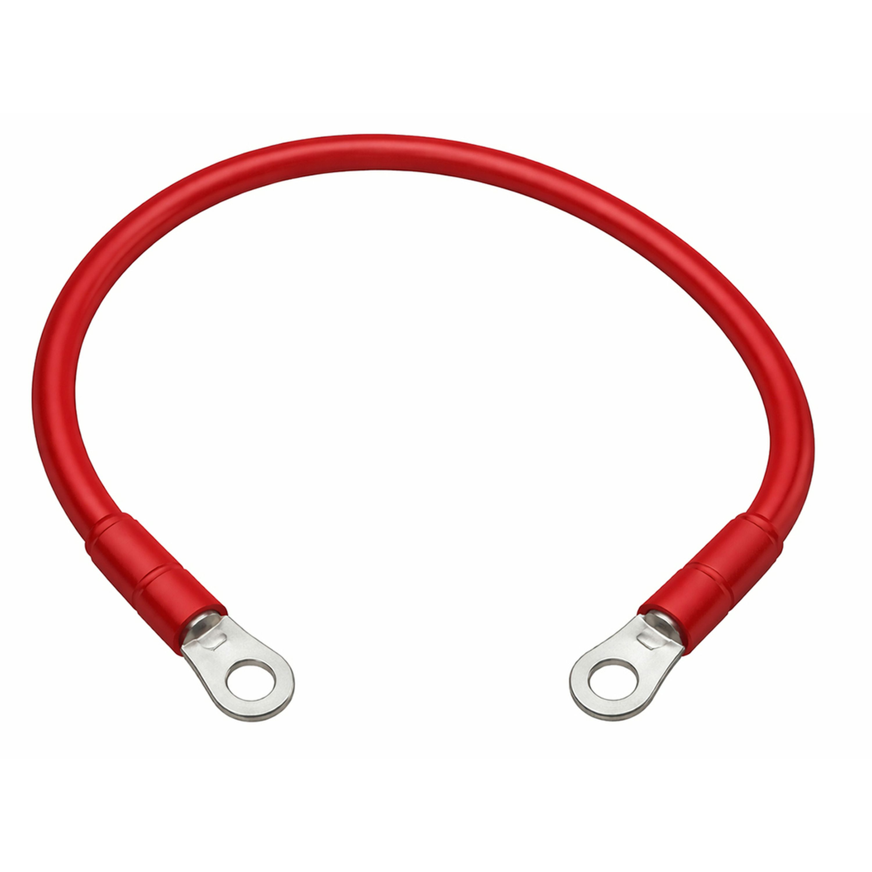 6 Gauge Tinned Battery Power Lead - Red - 750mm
