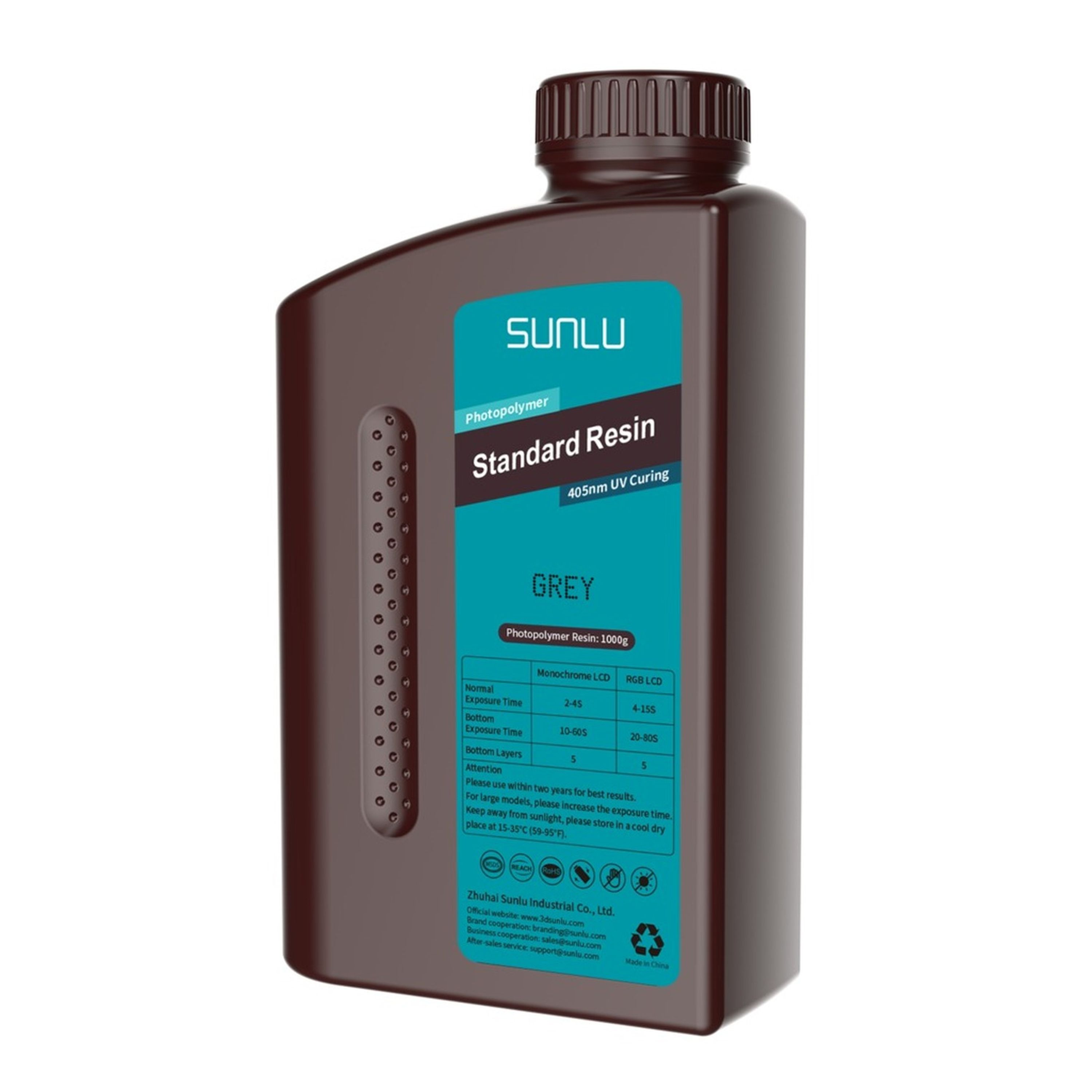 SUNLU Standard Resin Grey 1kg bottle