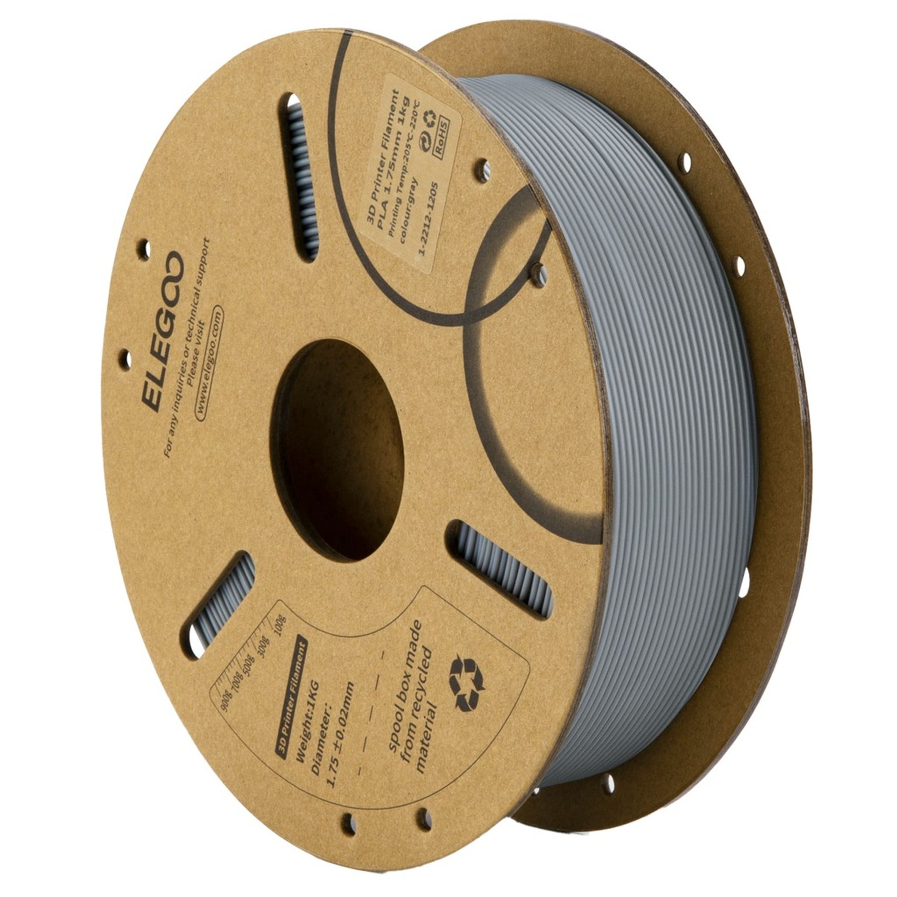 Elegoo PLA filament Grey 1.75mm 1kg