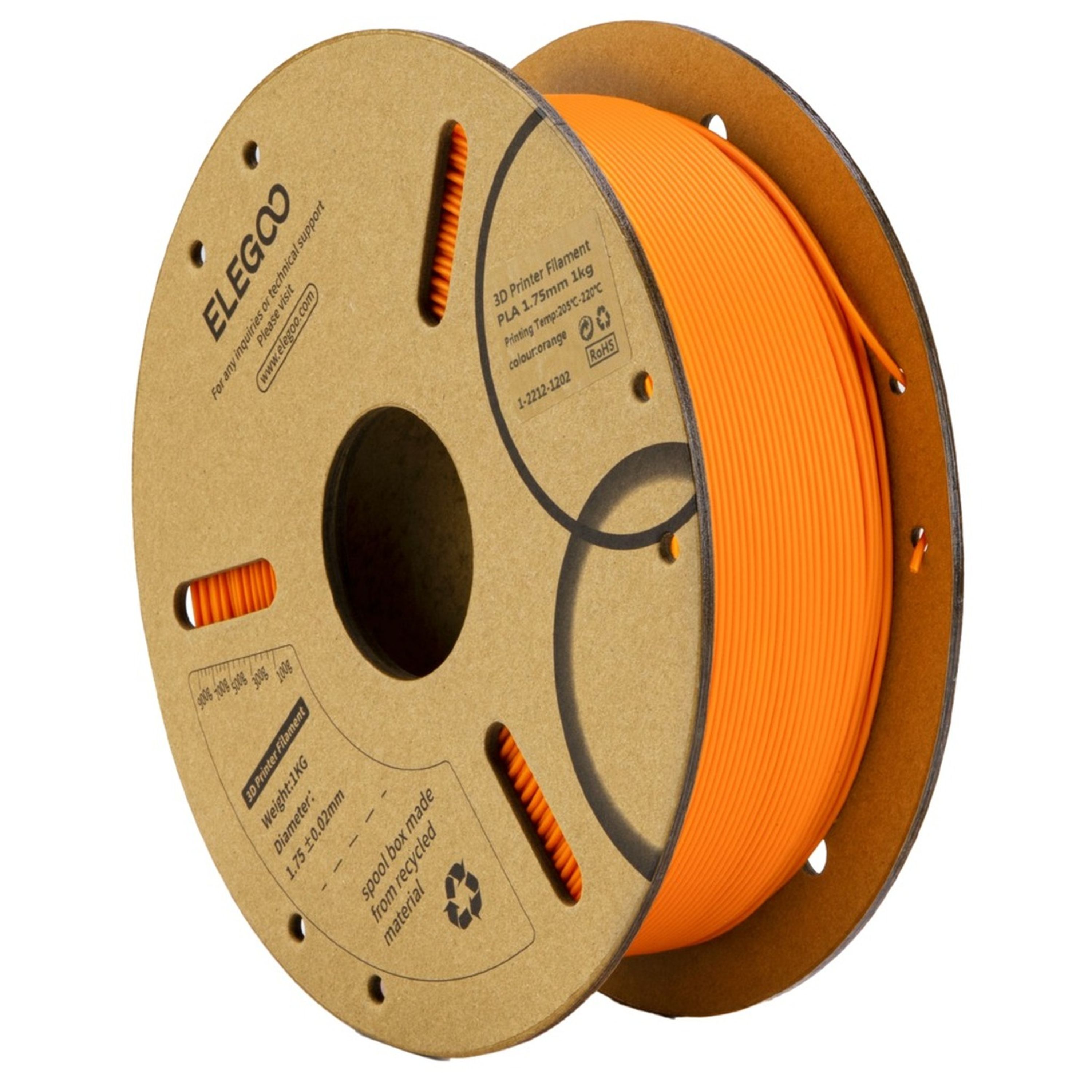Elegoo PLA filament Orange 1.75mm 1kg