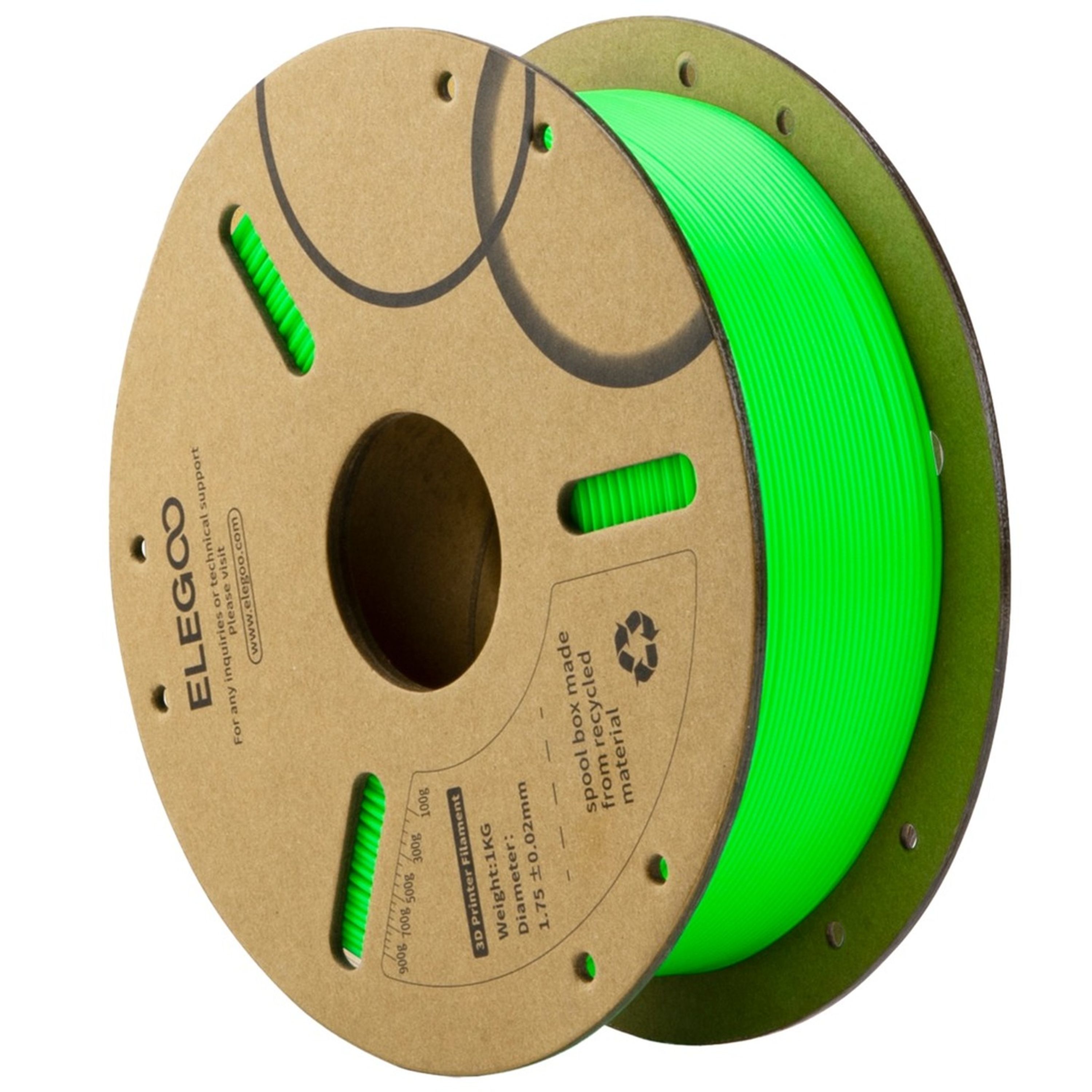 Elegoo PLA filament Light Green 1.75mm 1kg