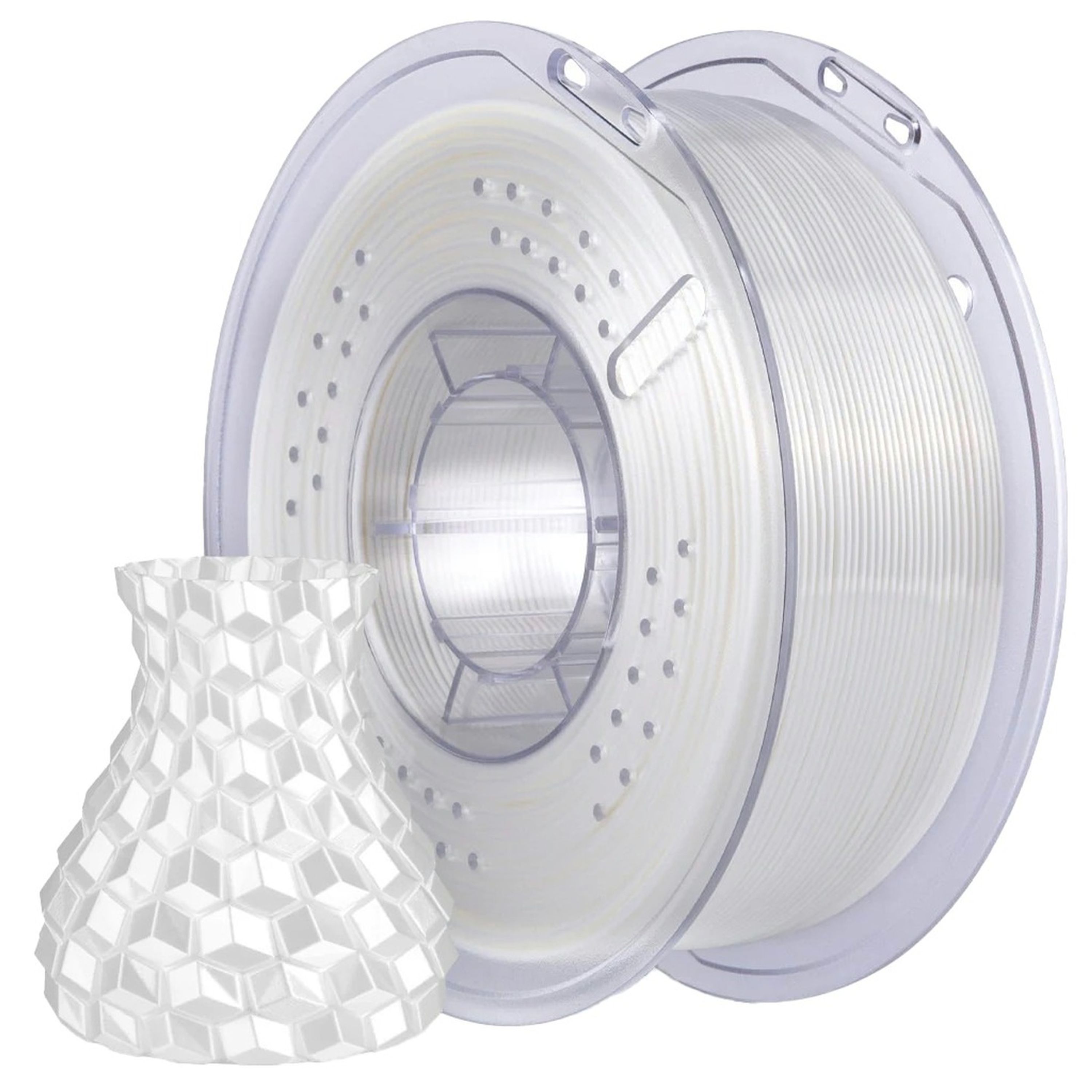 Elegoo Silk PLA filament Silk White 1.75mm 1kg