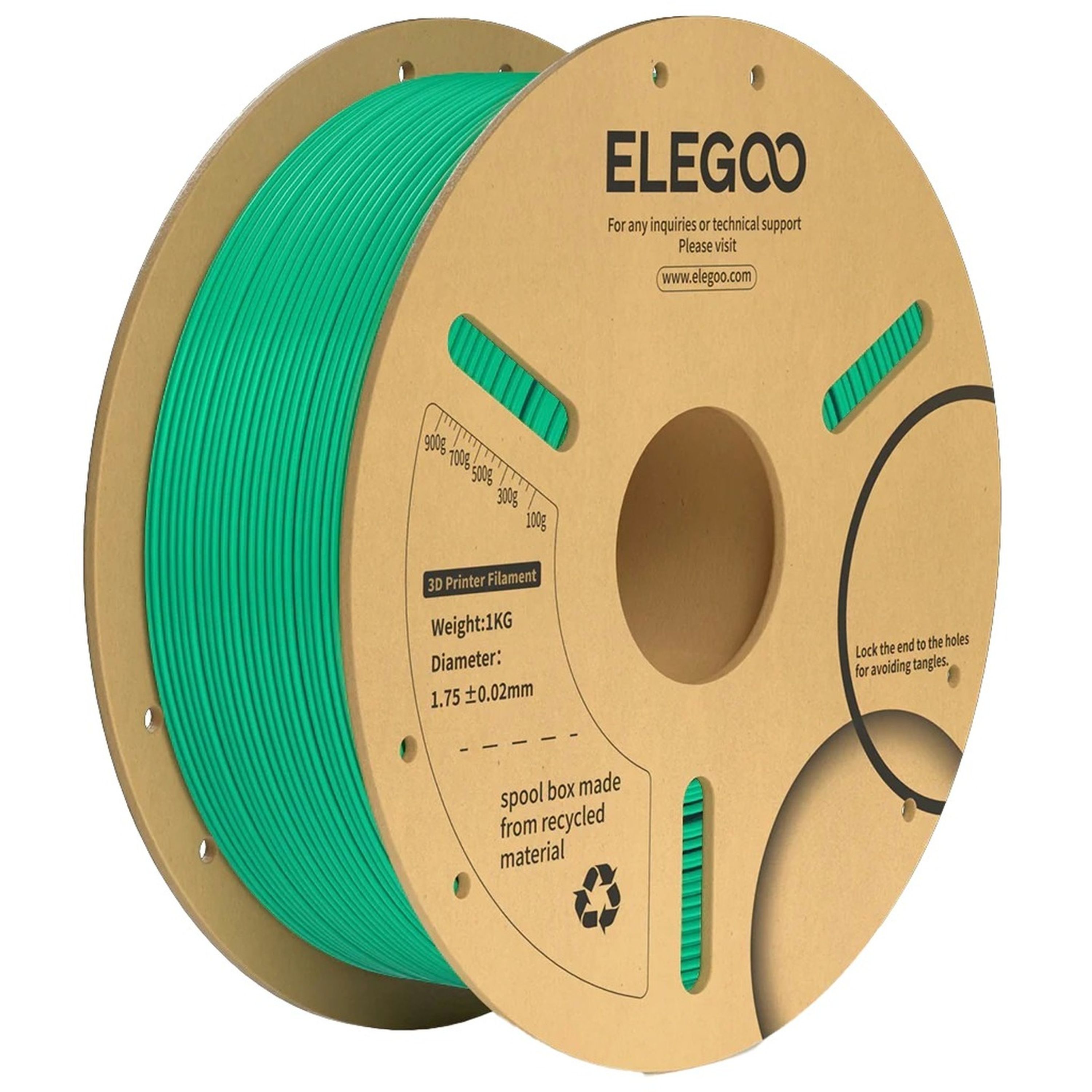 Elegoo PLA PLUS filament Sea Green 1.75mm 1kg