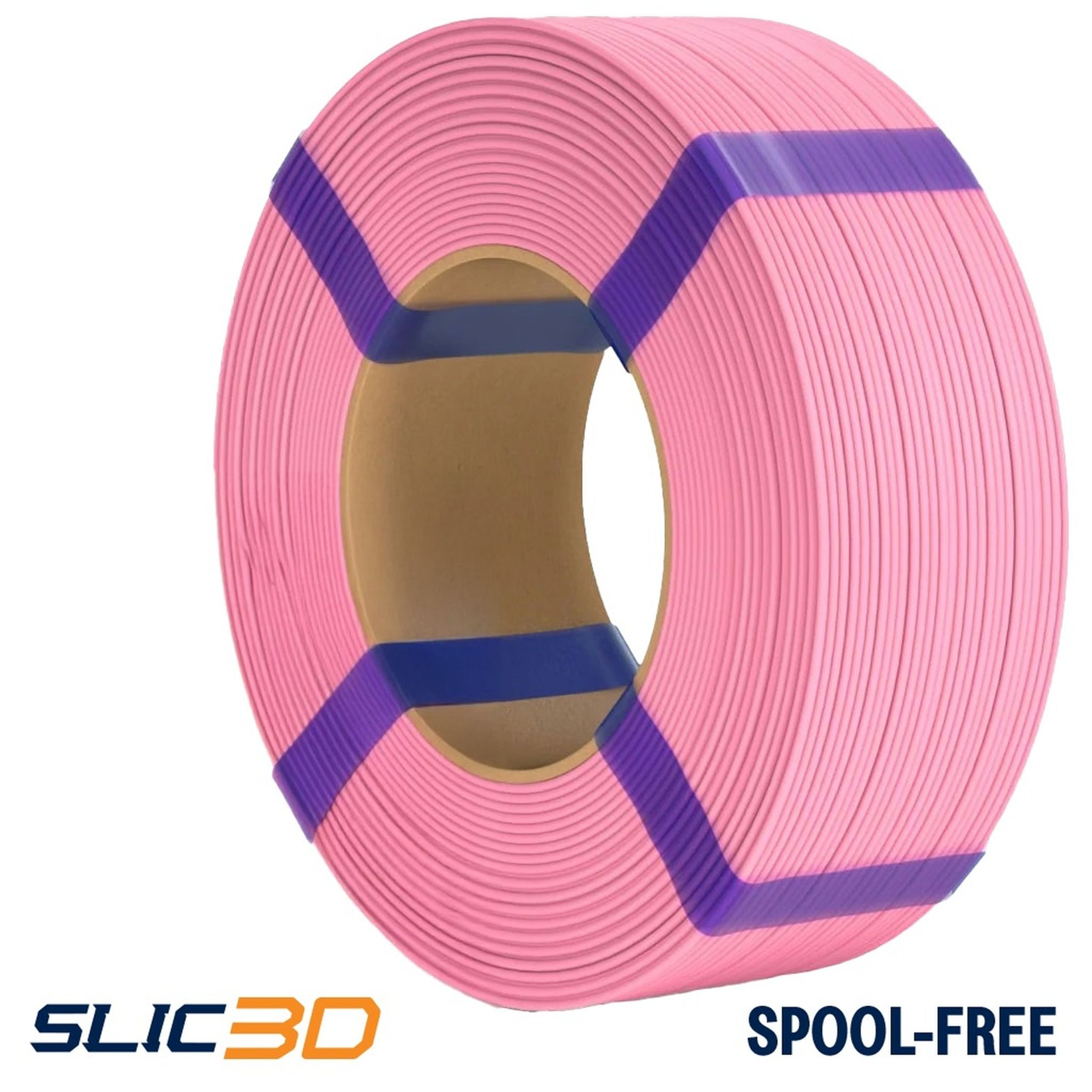 Slic3D PLA Spool-Less Pink 1.75mm 1kg filament