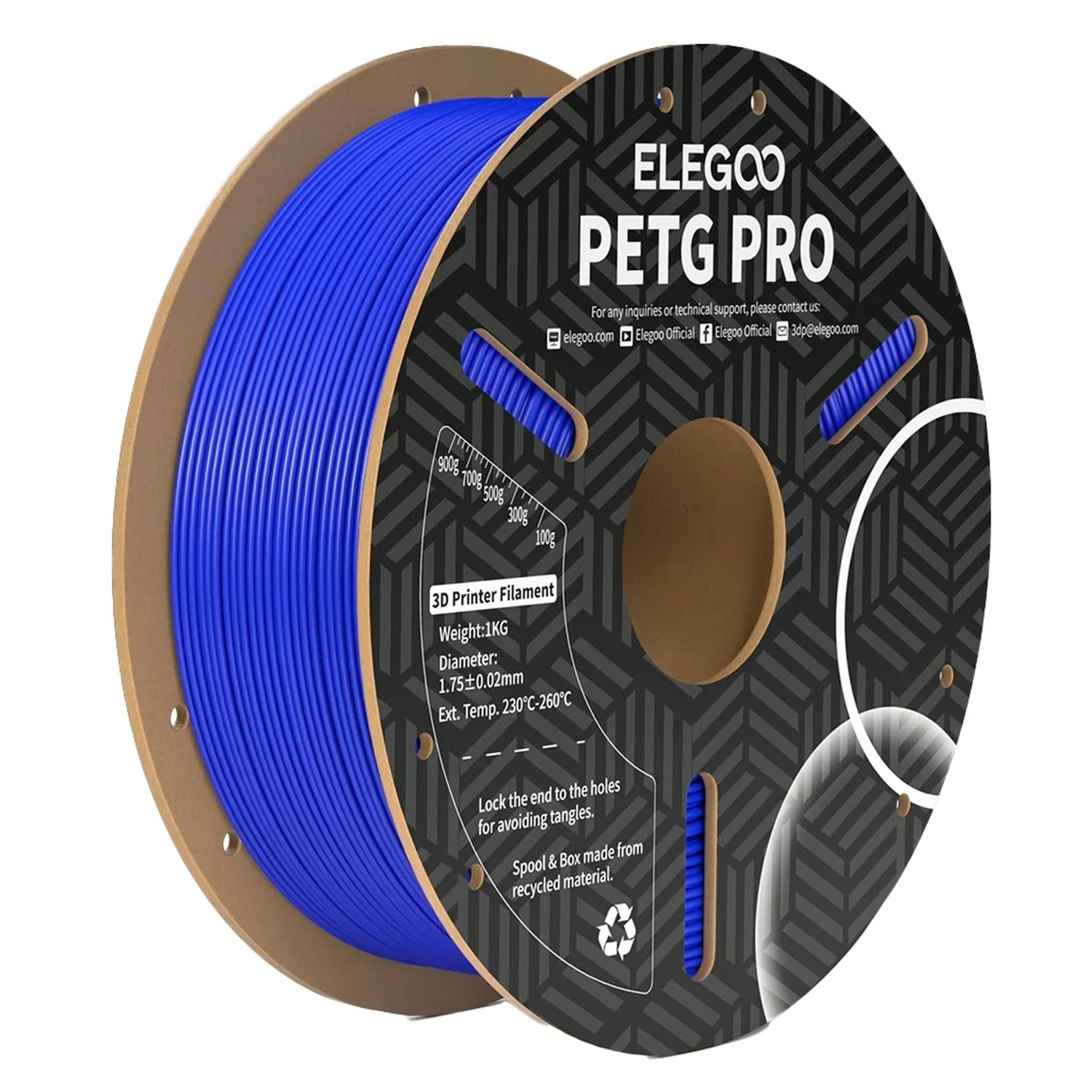 Elegoo PETG Pro filament Blue 1.75mm 1kg