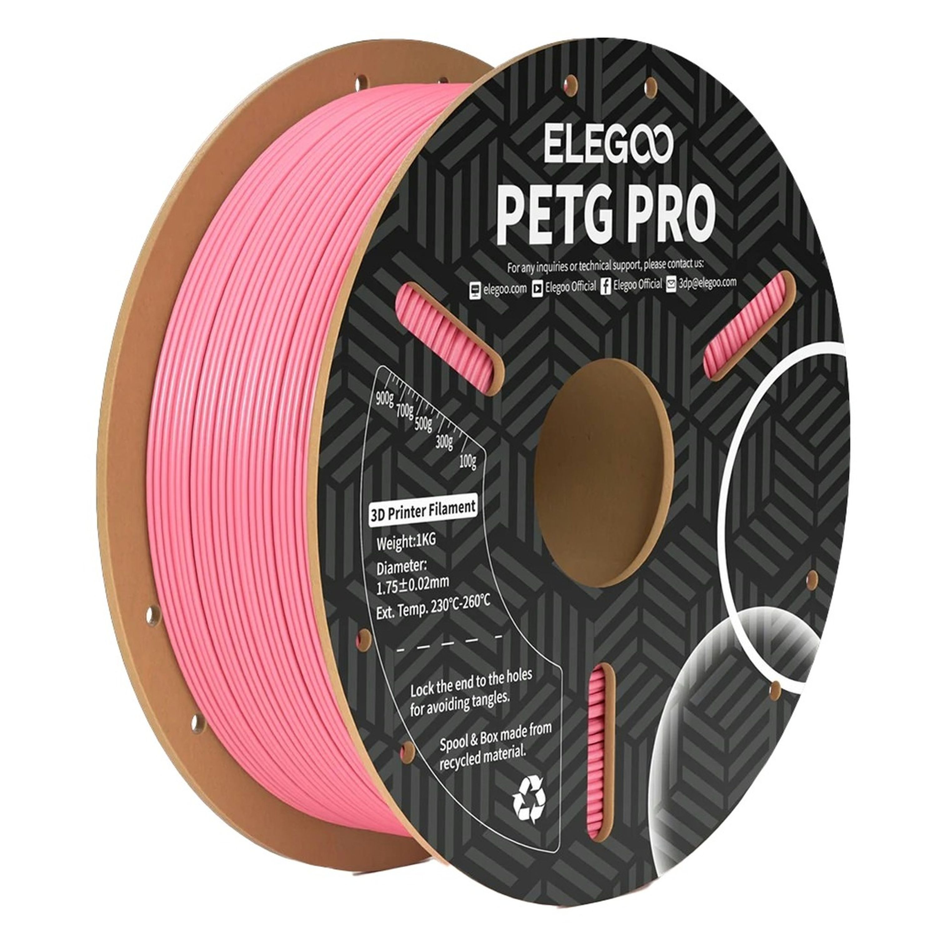 Elegoo PETG Pro filament pink 1.75mm 1kg