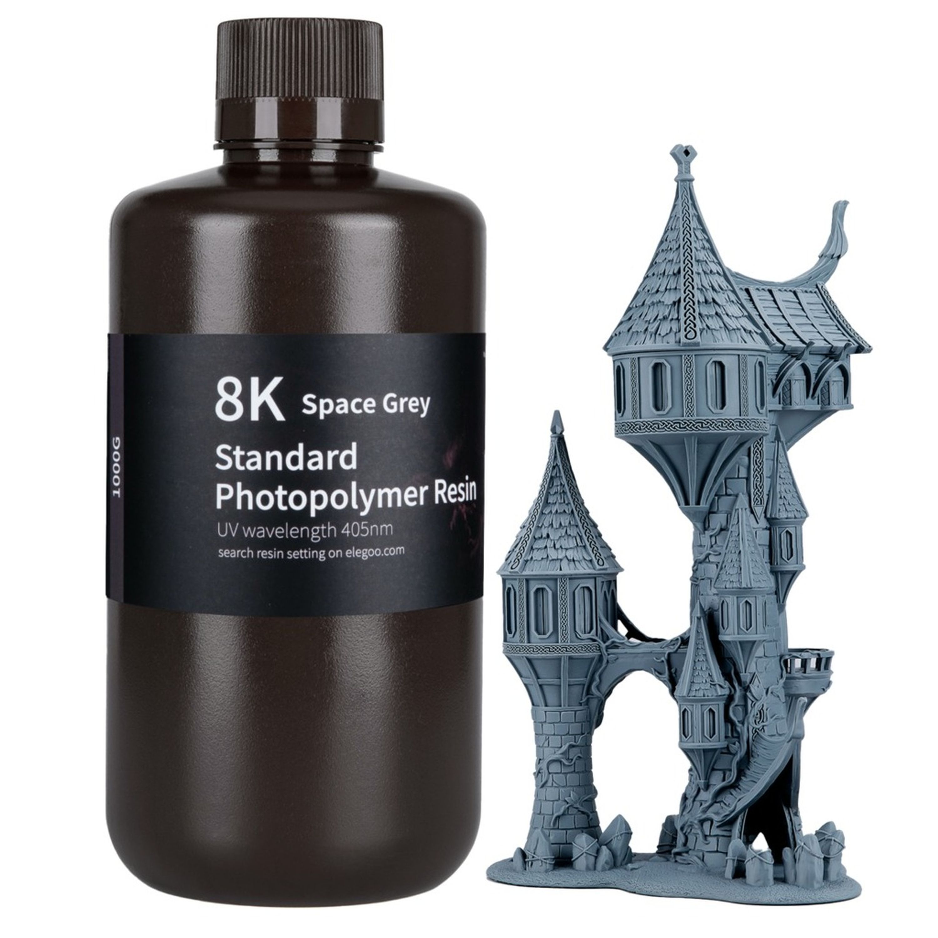 8K Standard resin  Space Grey 1KG