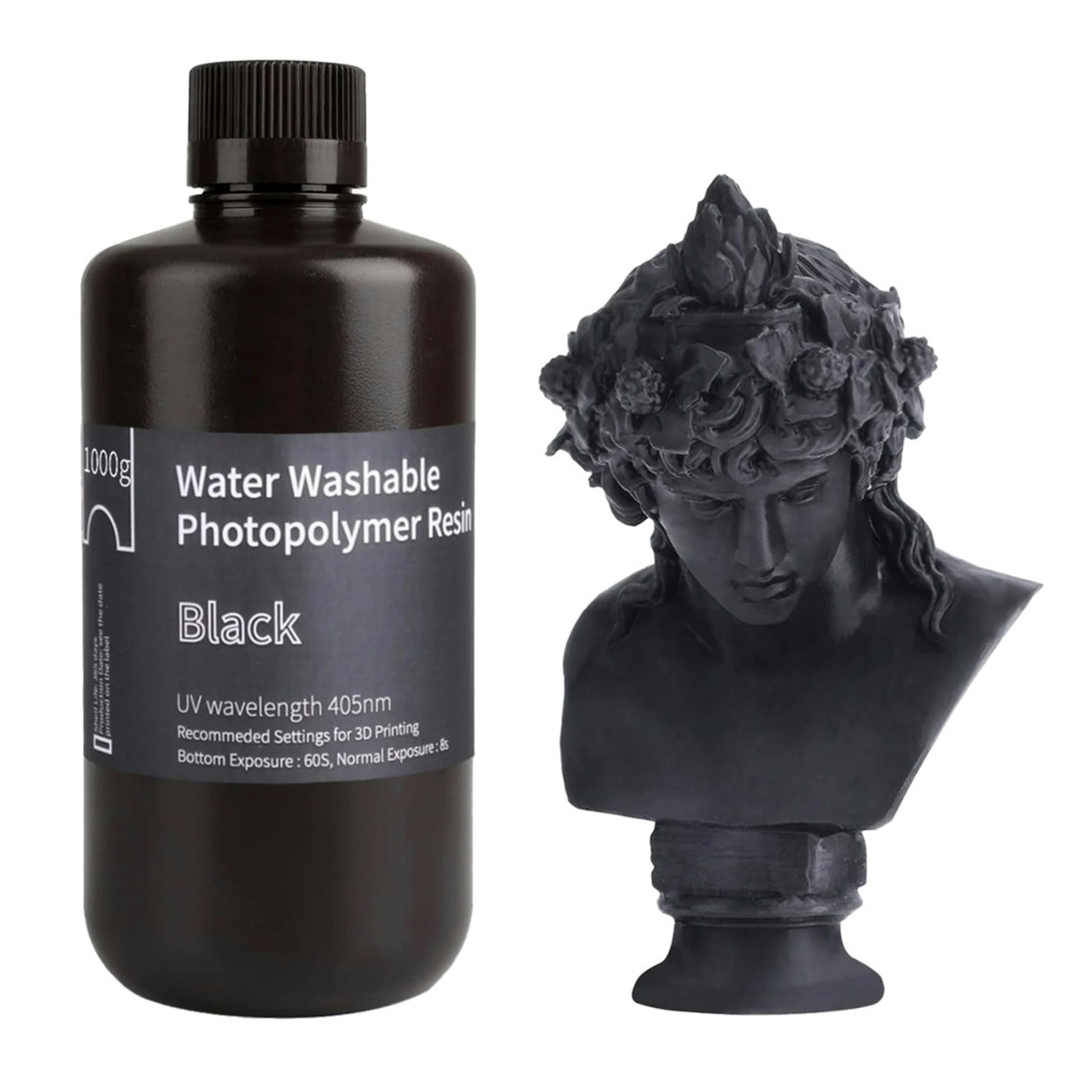 Water Washable Resin 1.0 Black 1KG