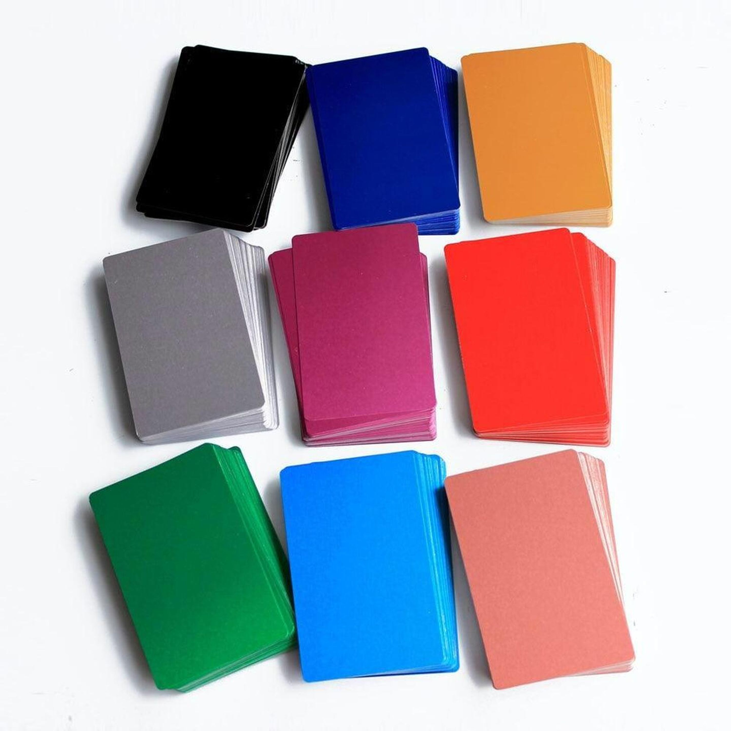 Aluminium Metal Business Cards 9 Colours 100pcs