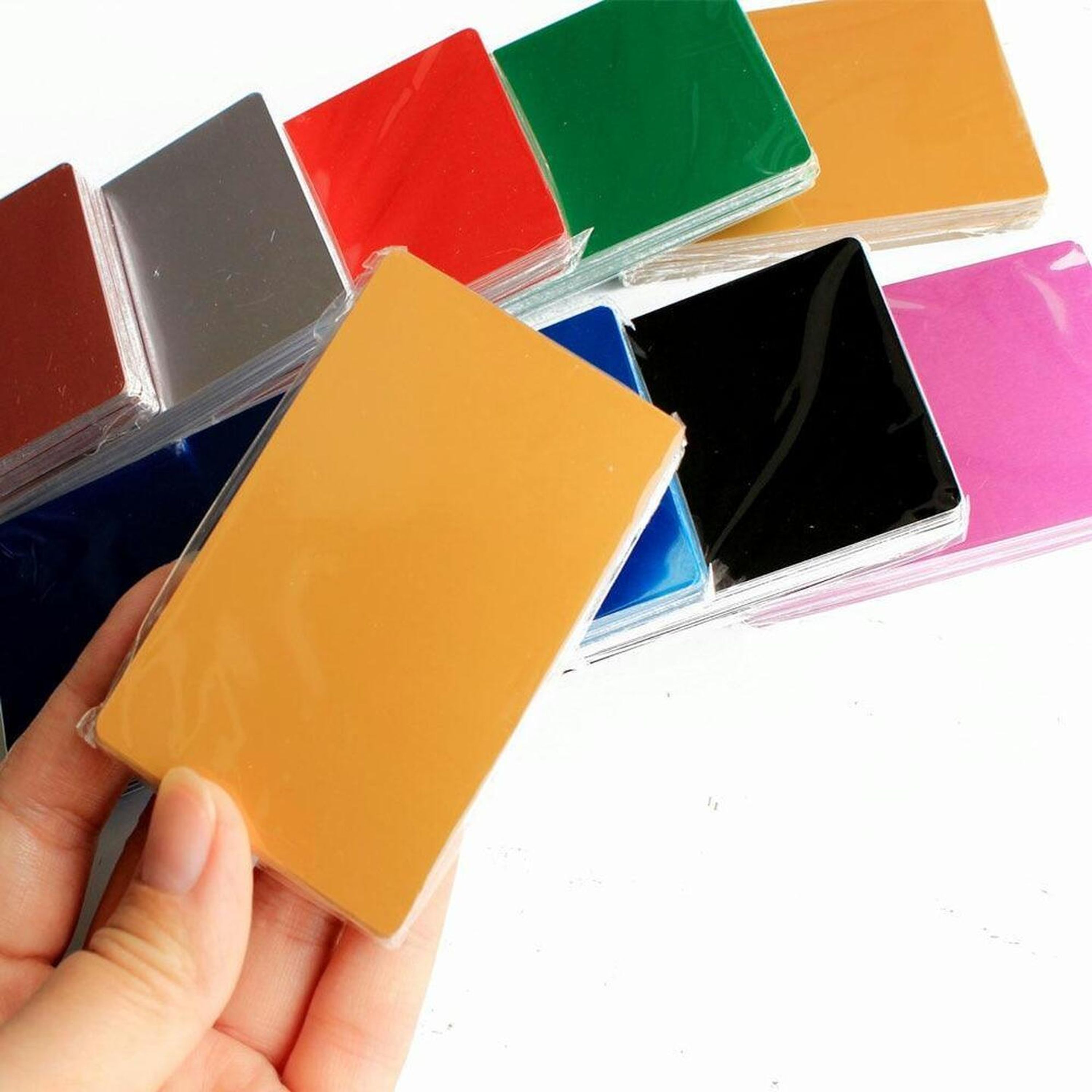 Aluminium Metal Business Cards 9 Colours 100pcs