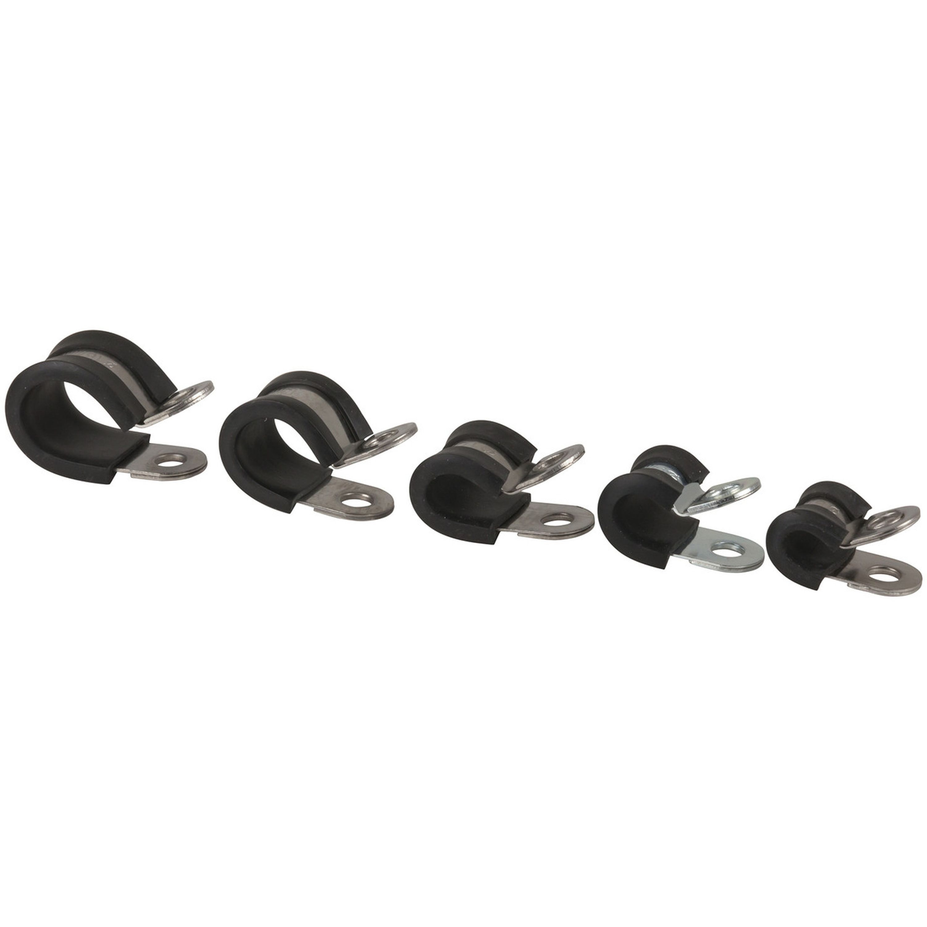 Stainless Steel P Clamp 8mm - 10 Pack