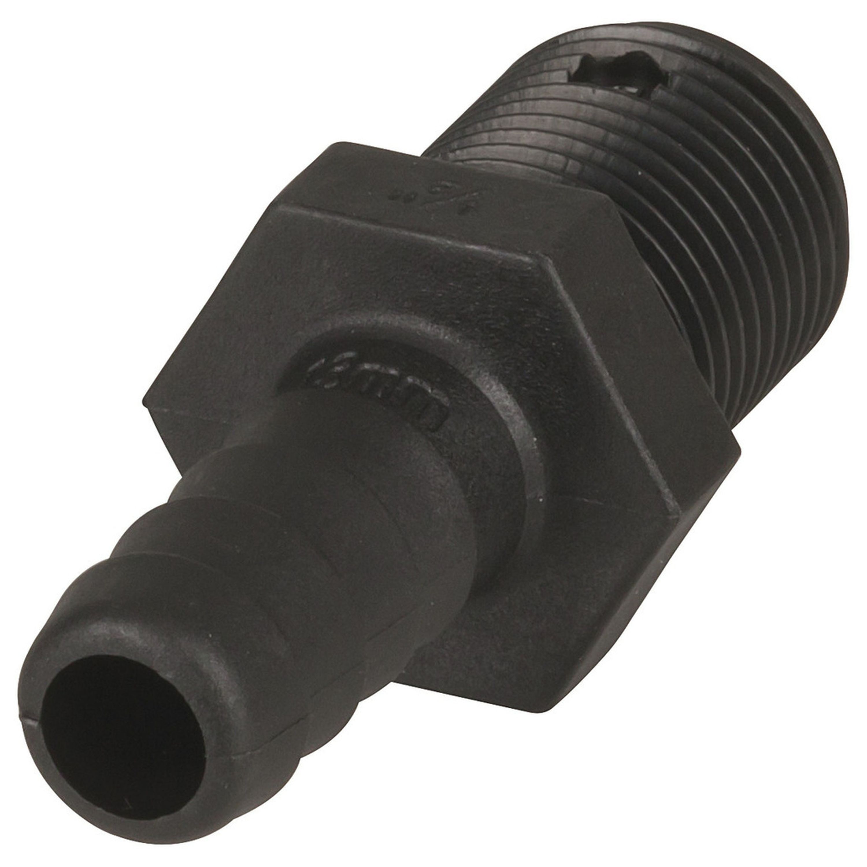 Hose Tail to BSP Male Straight - 13mm 1/2 Hose to 1/2in BSP Thread