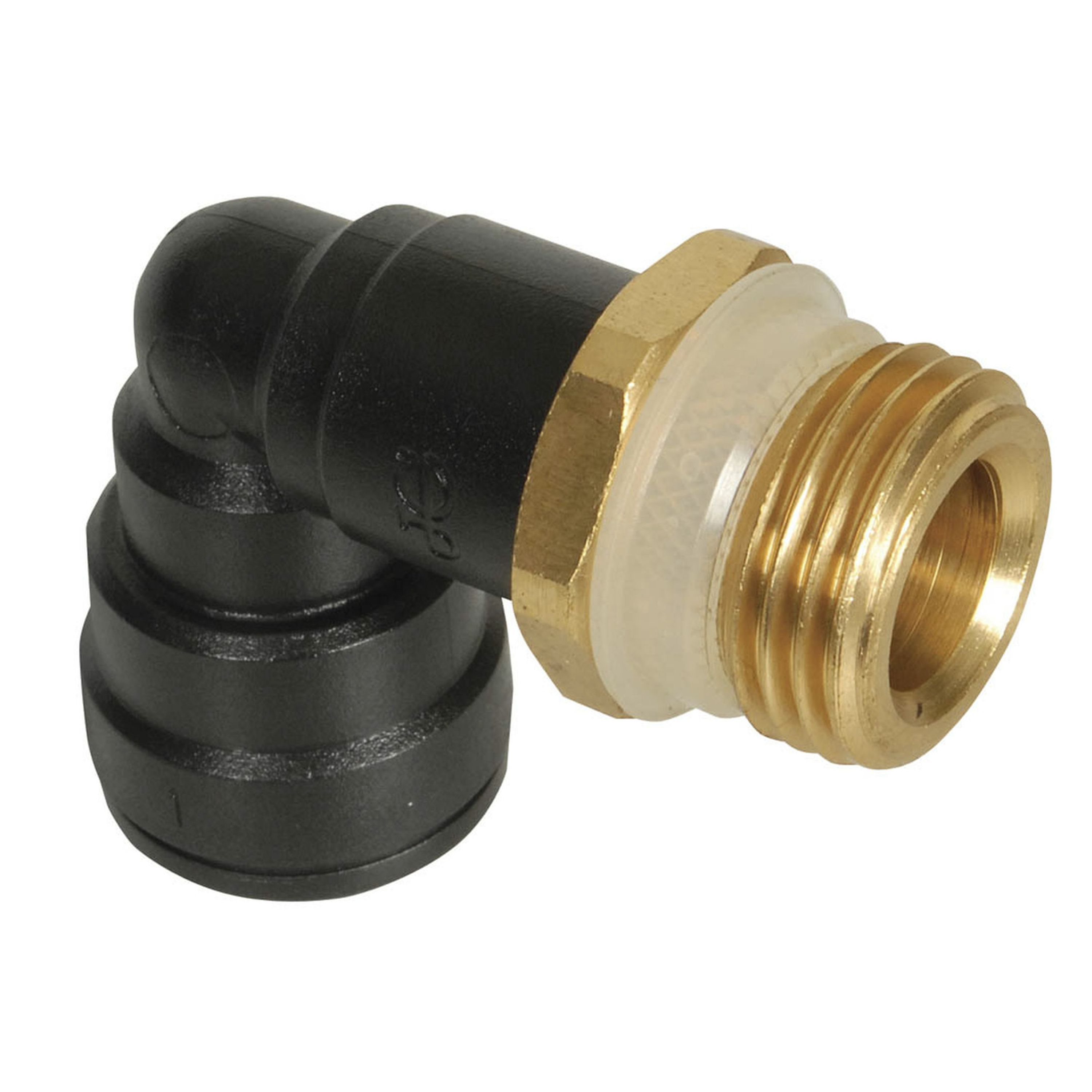 Speedfit Adaptors Connection Pieces - 12mm Hose to 1/2 BSP Male Elbow Brass
