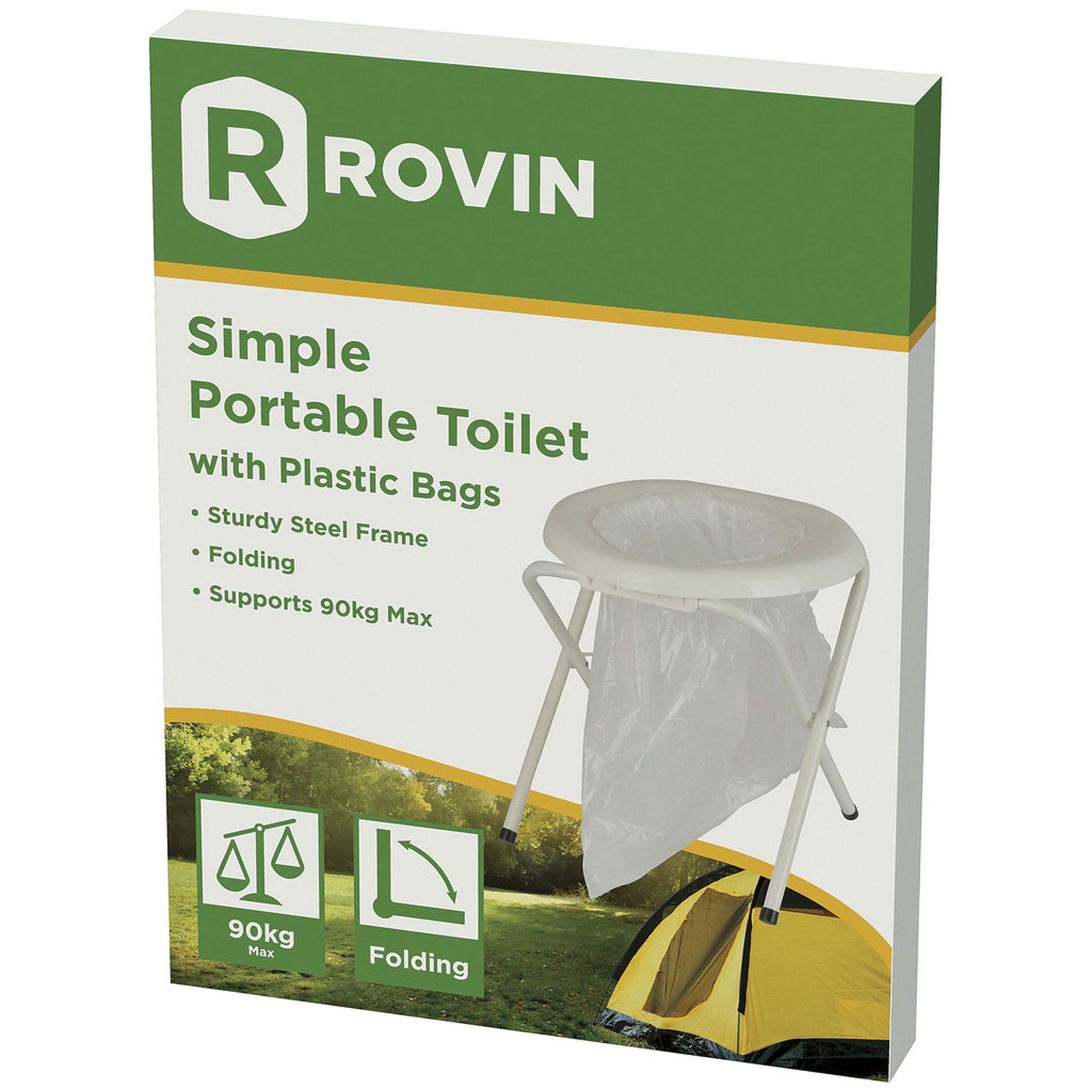 Folding Toilet With Plastic Bags