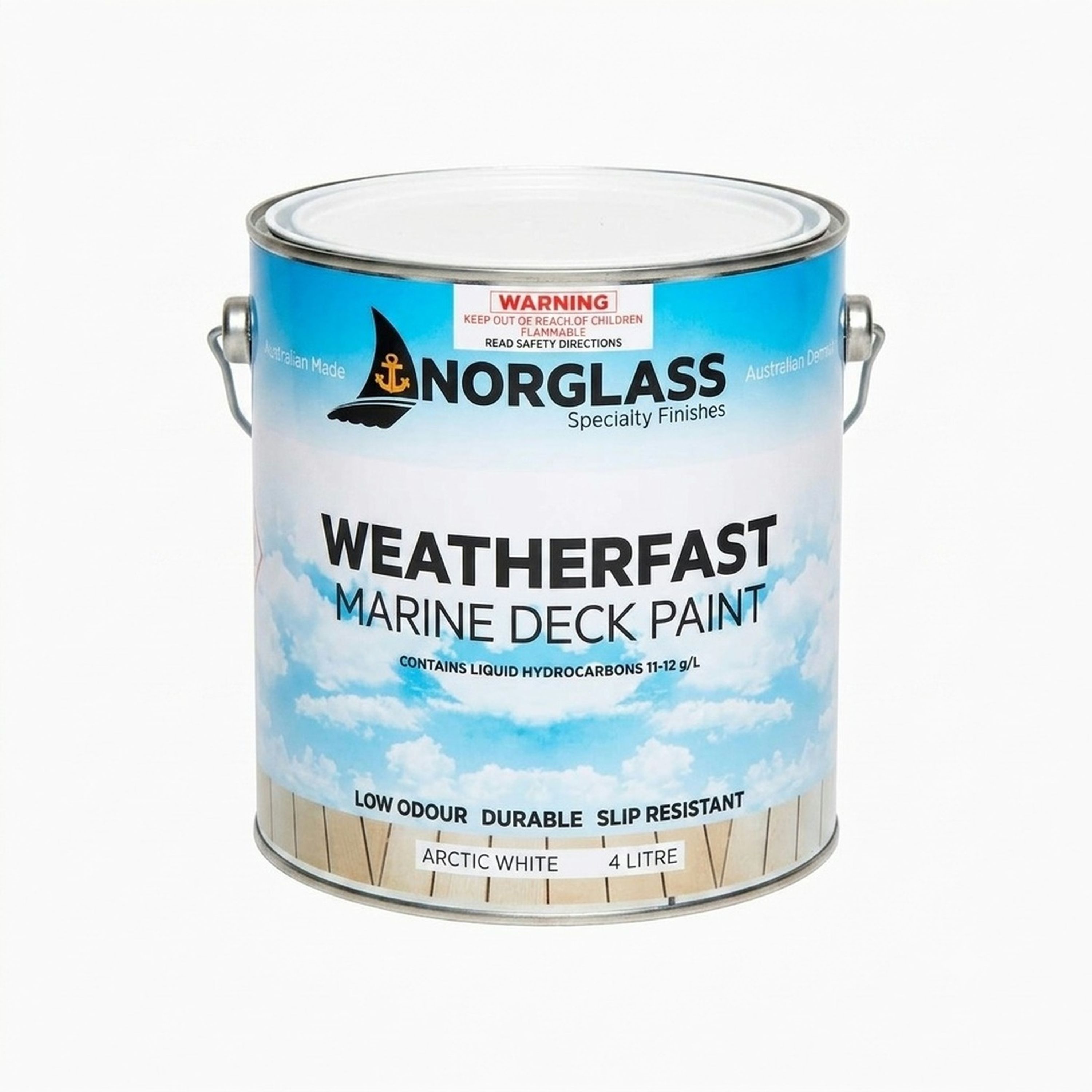 Weatherfast Deck Paint Arctic White 4L