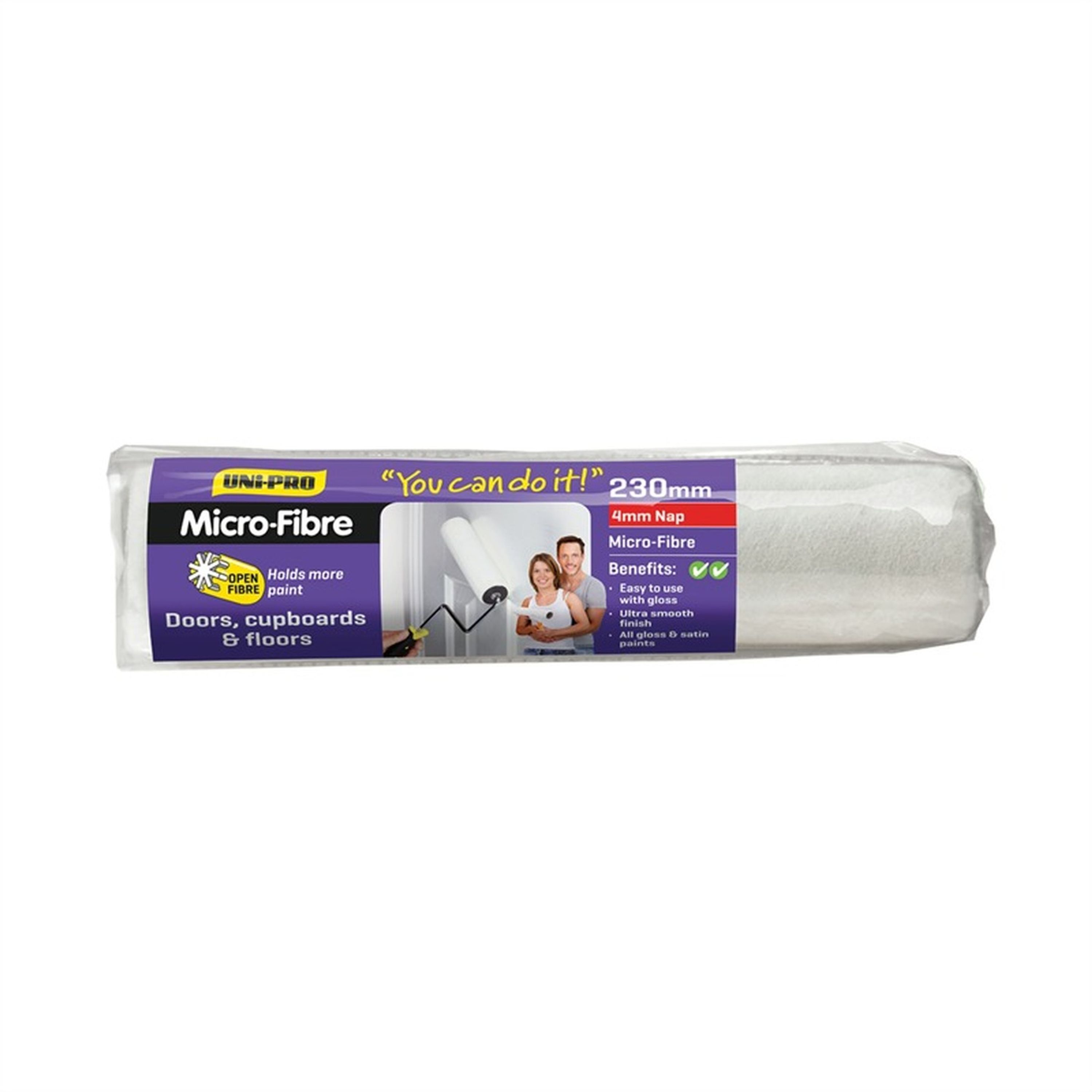Uni-Pro 230mm High Tech Microfibre Roller Cover 4mm NAP