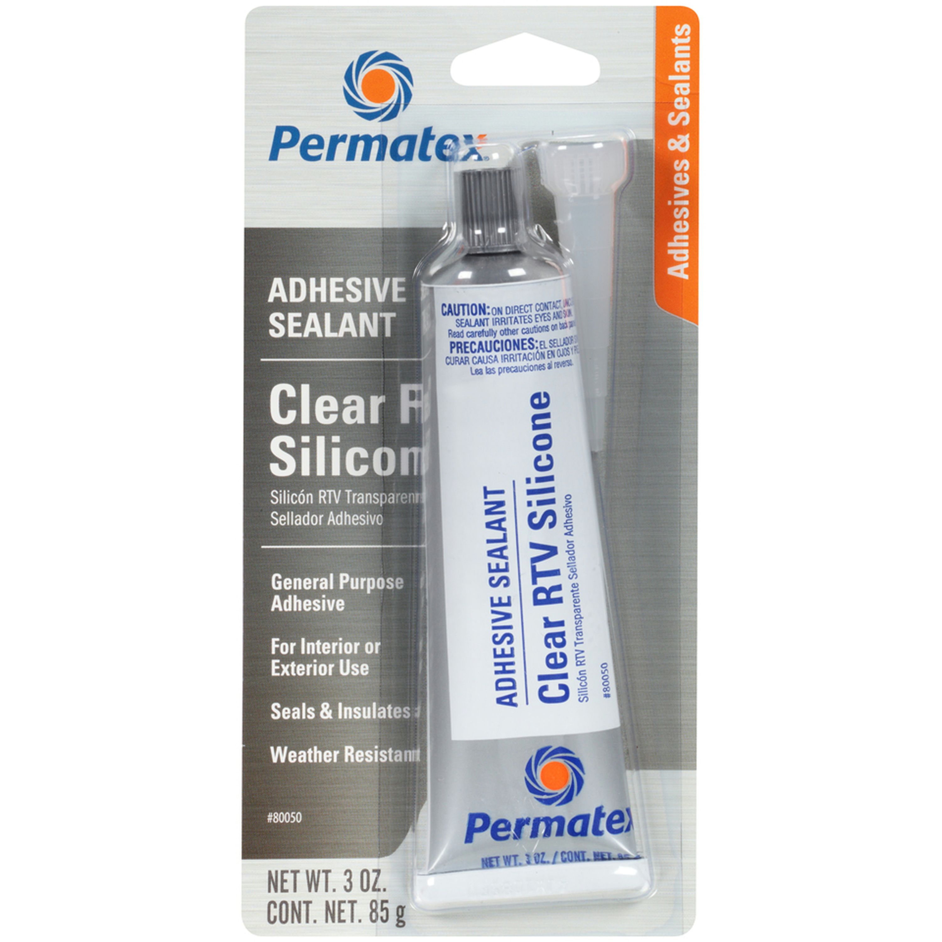 Permatex Clear RTV Silicone Adhesive Sealant 85G