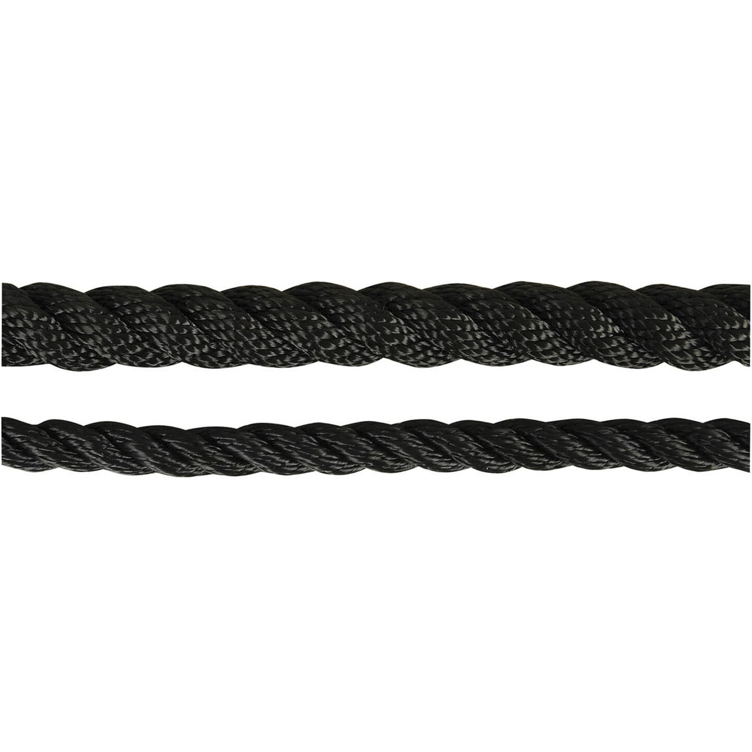 Black Polyester 3 Strand - 10mm 1200kg Breaking Strength