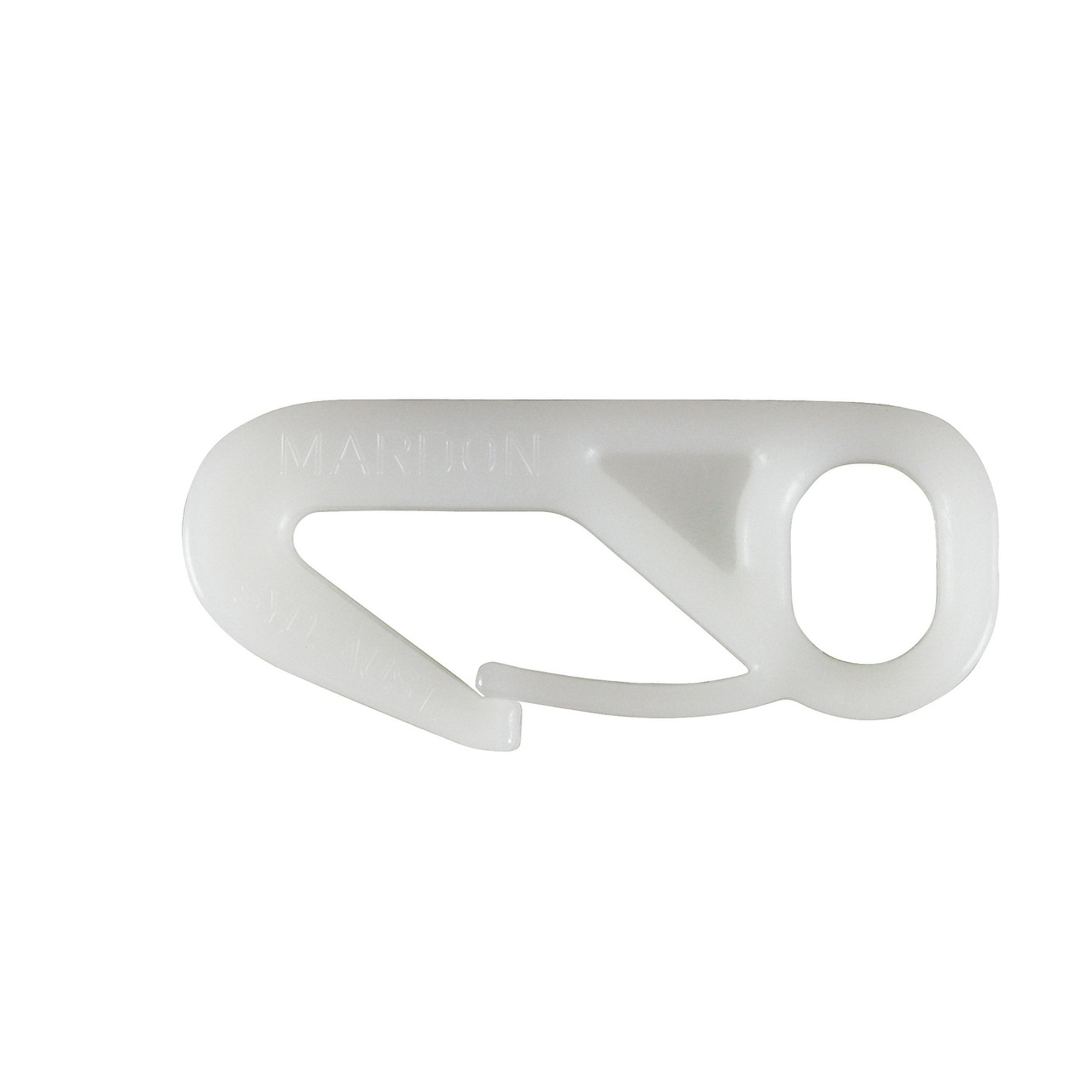 Shock Cord Nylon Snap Hook - 10mm White