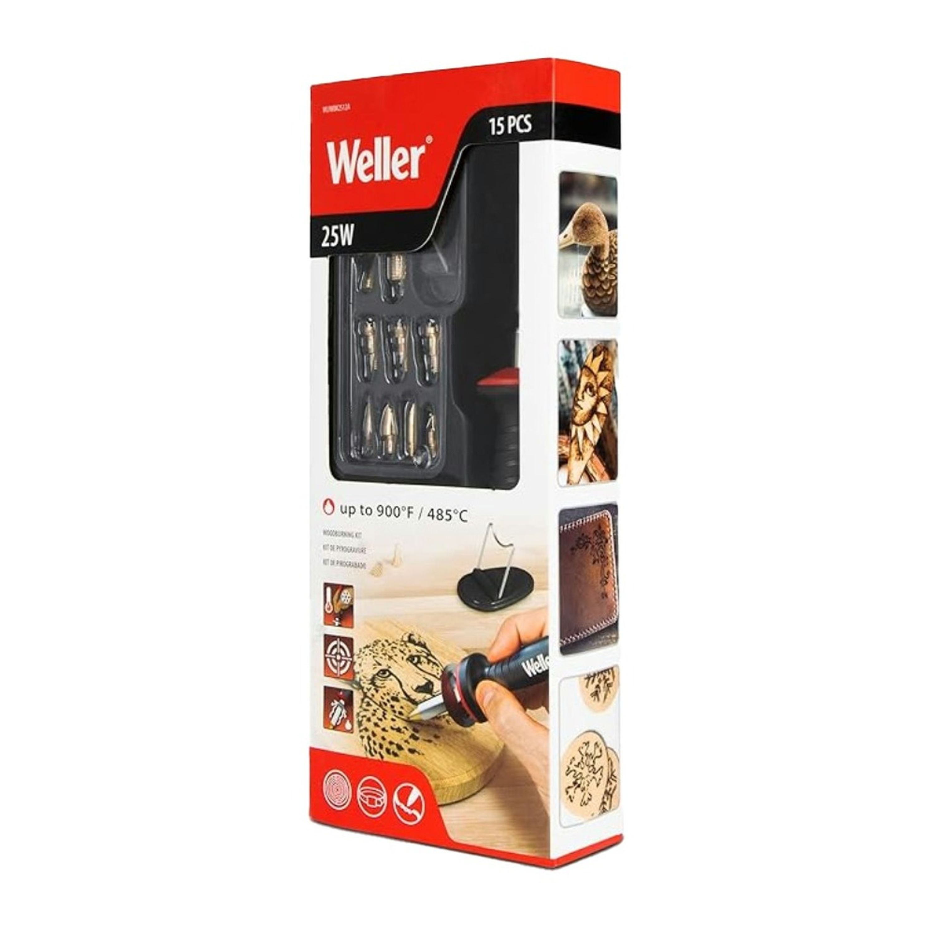 Weller 25W 230V Wood Burning and Hobby Kit 15 Peice