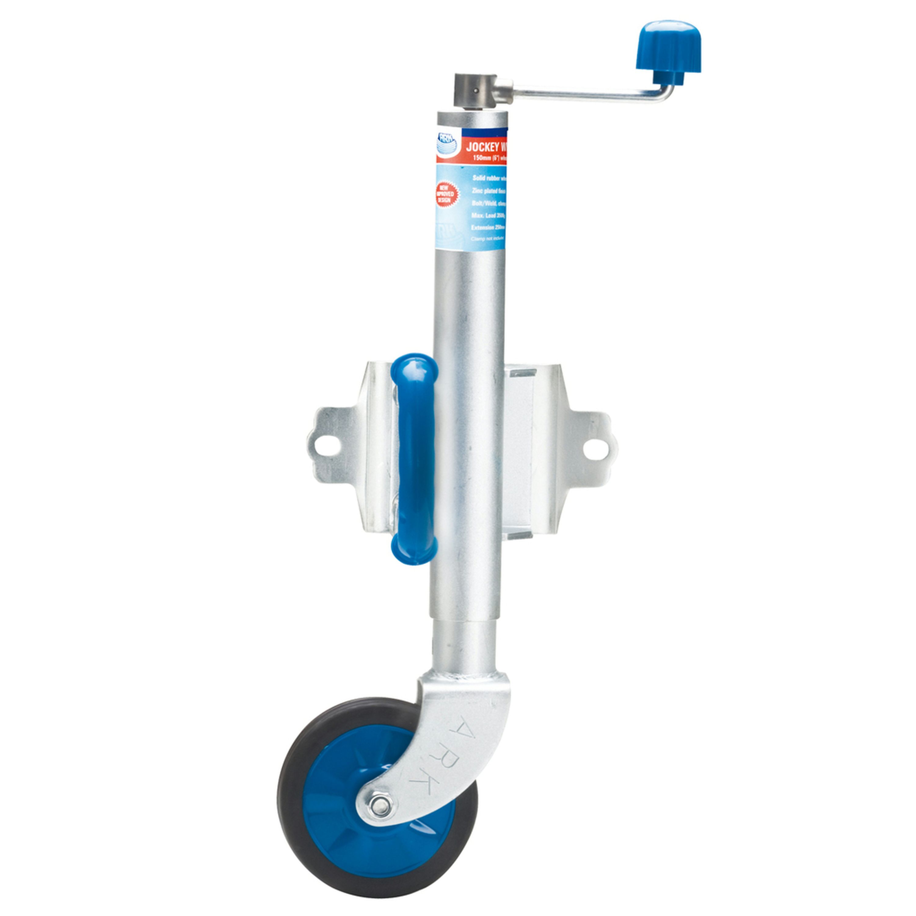 Standard 6IN 150mm Jockey Wheels - With Swing-Up Mounting Plate