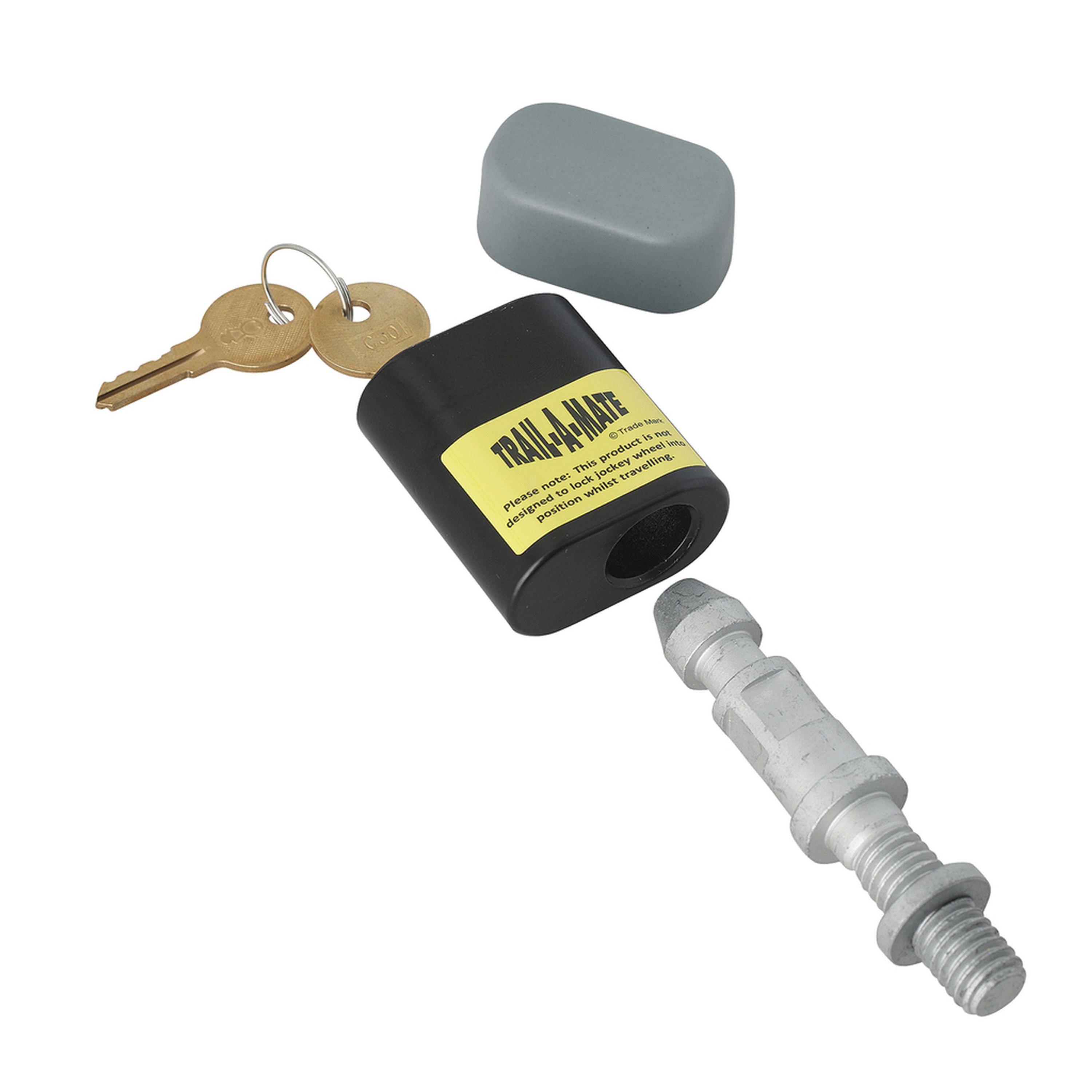 Trail-A-Mate Anti-Theft Lock for Jockey Wheel or Stand Mount with Keys